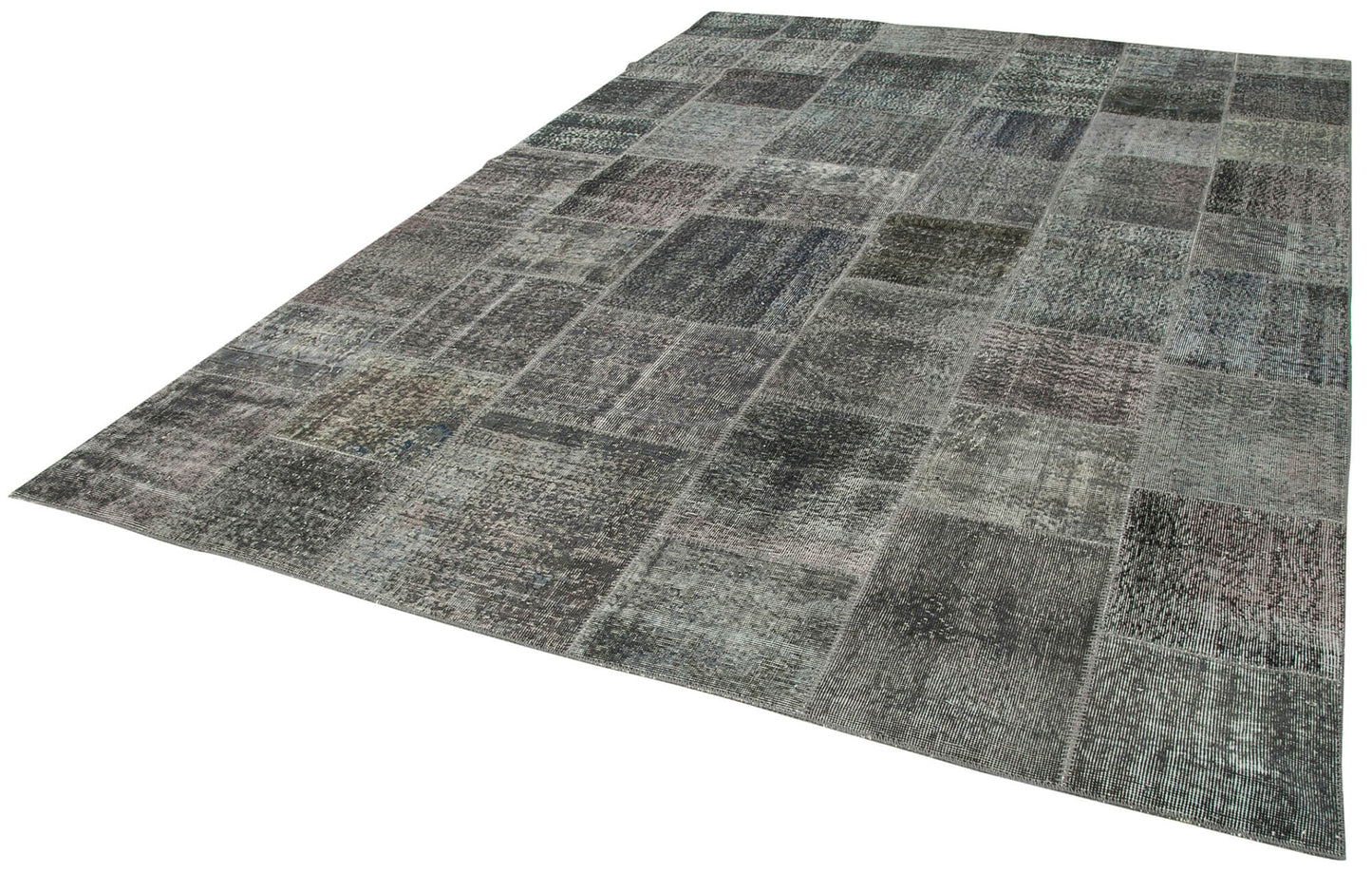 8x12 Grey Patchwork Rug- 34852