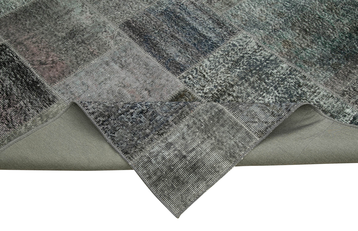 8x12 Grey Patchwork Rug- 34852