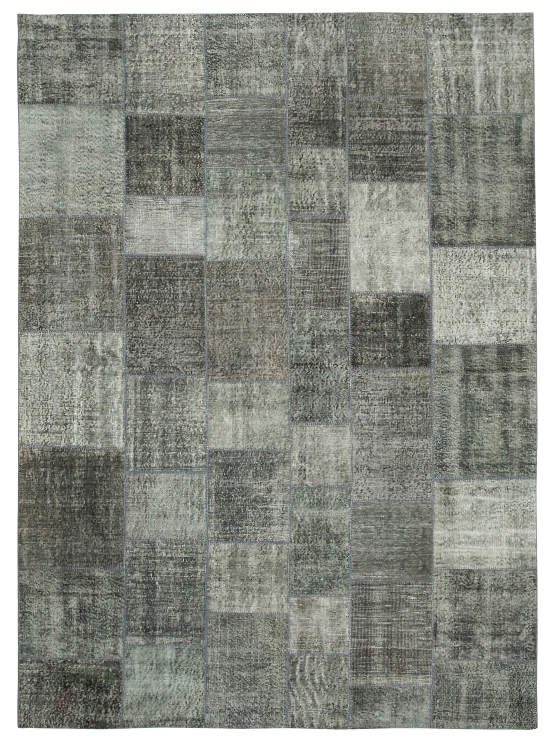 8x11 Grey Patchwork Rug- 34853