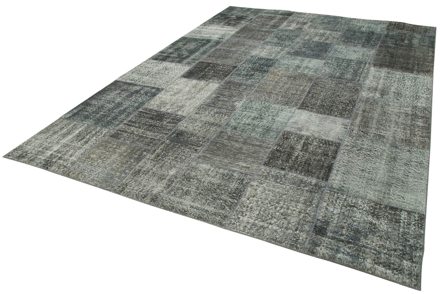 8x11 Grey Patchwork Rug- 34853