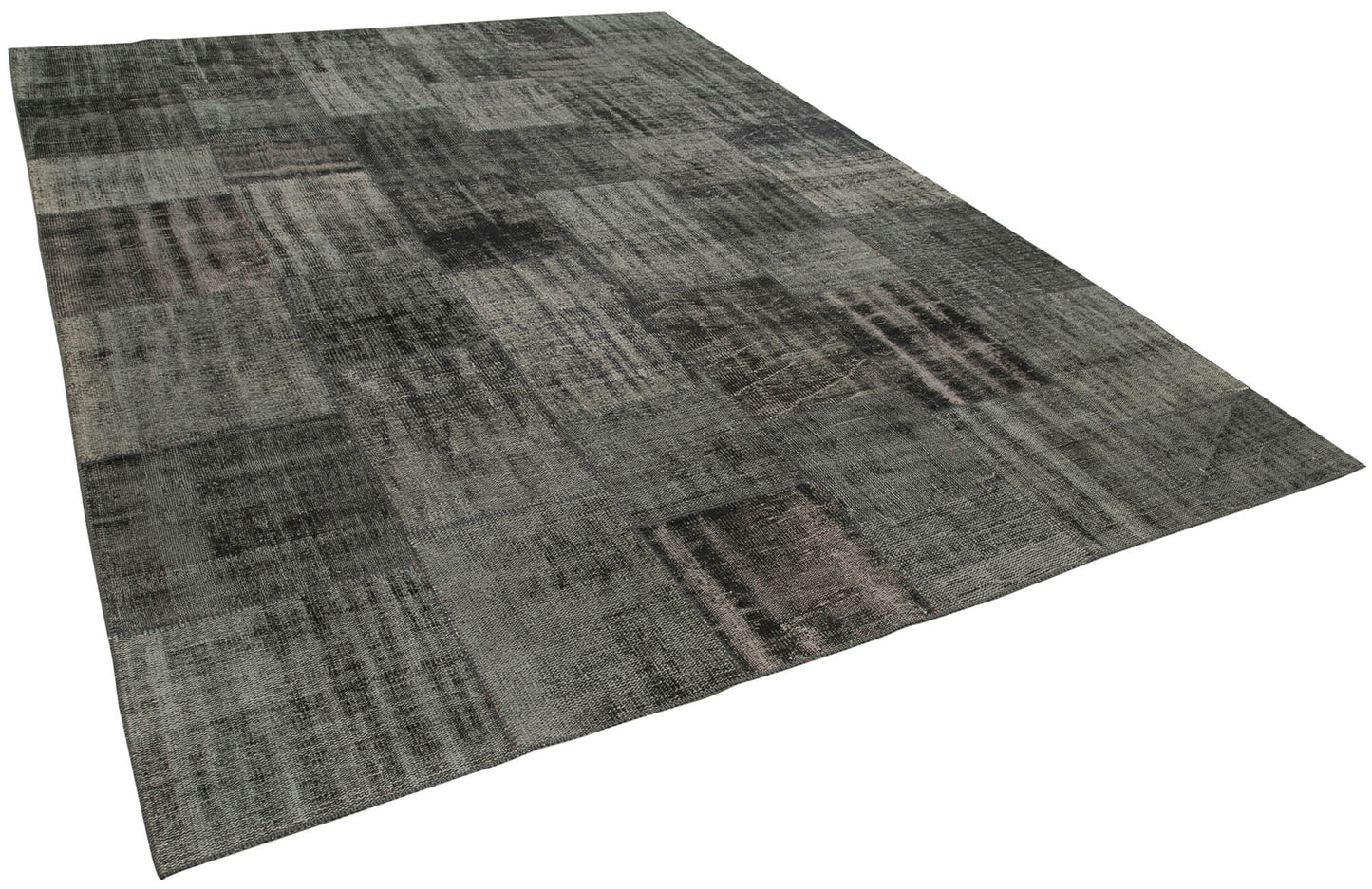 8x11 Black Patchwork Rug- 34855