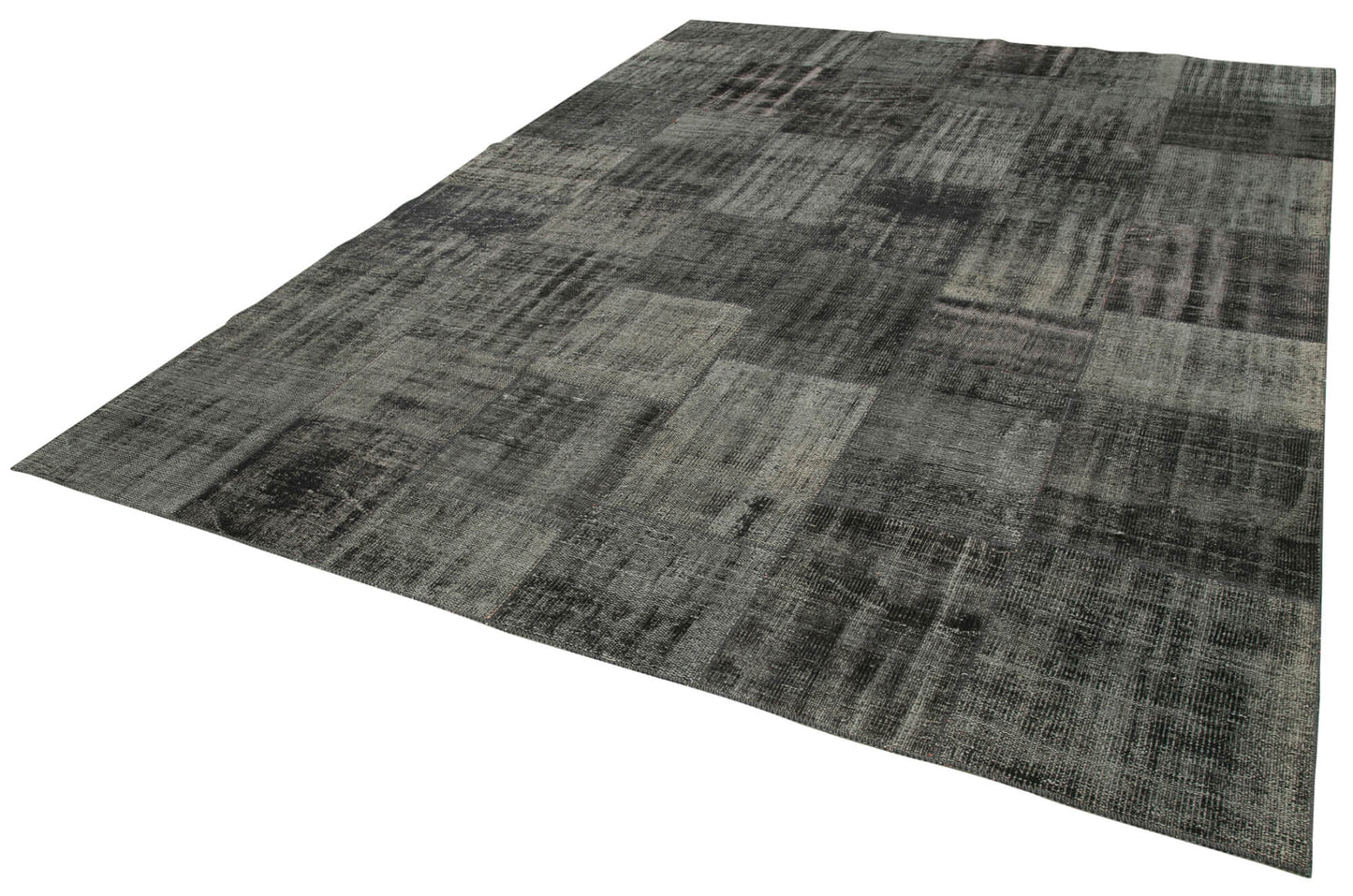 8x11 Black Patchwork Rug- 34855