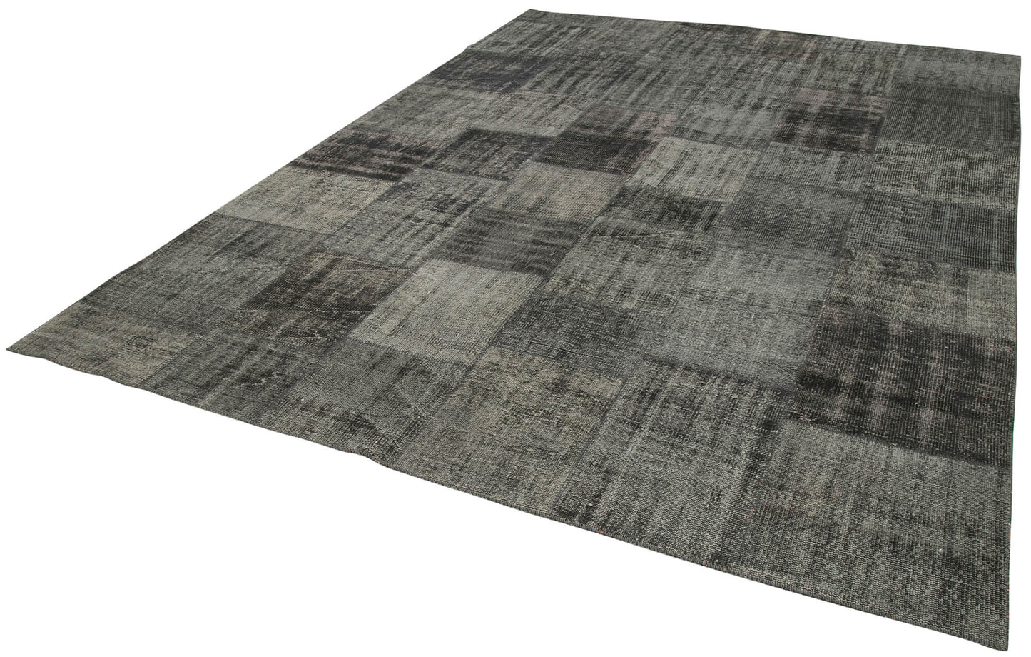 8x12 Black Patchwork Rug- 34856