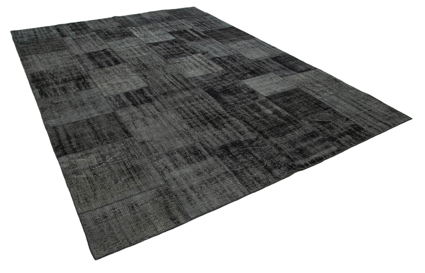 8x12 Black Patchwork Rug- 34857