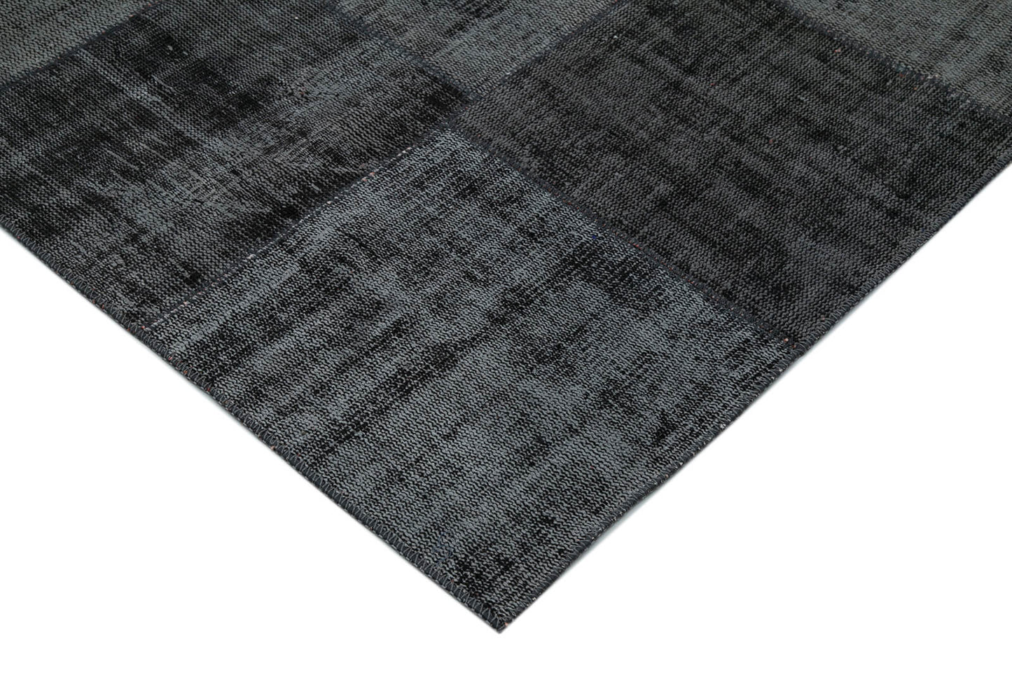 8x12 Black Patchwork Rug- 34857