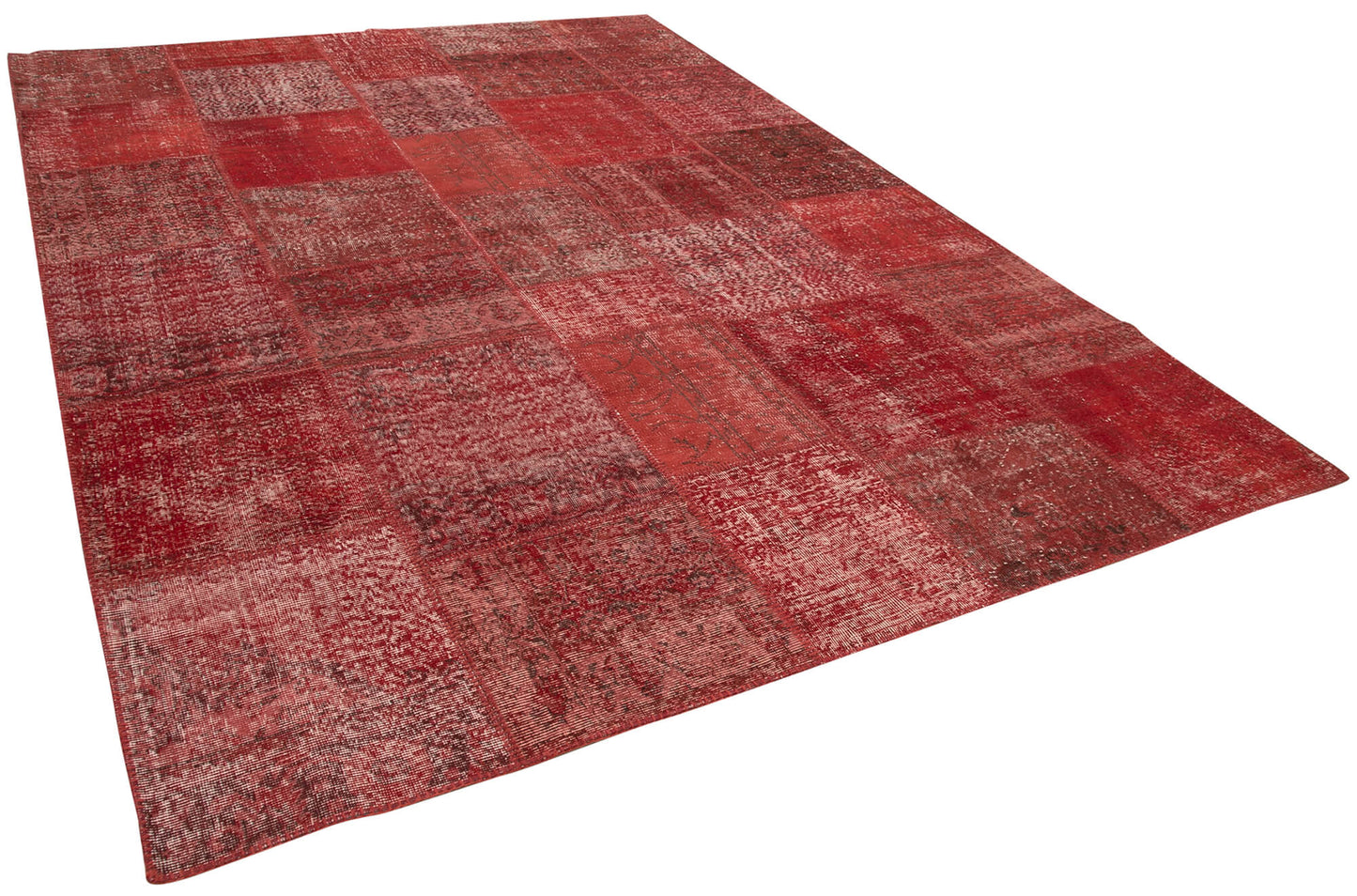 8x12 Red Patchwork Rug- 34859