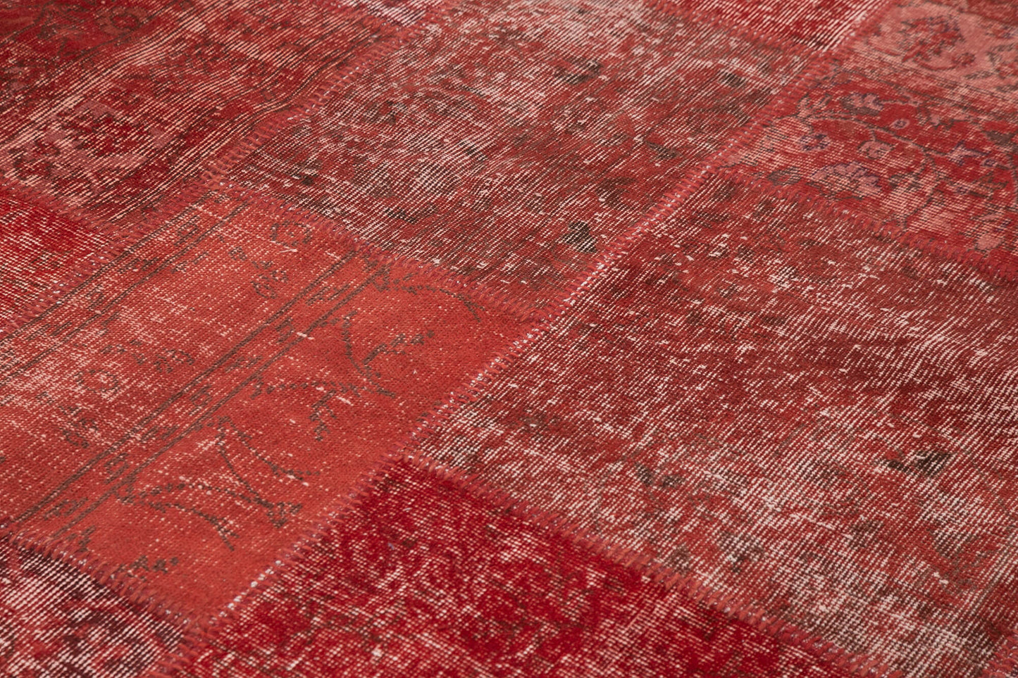 8x12 Red Patchwork Rug- 34859