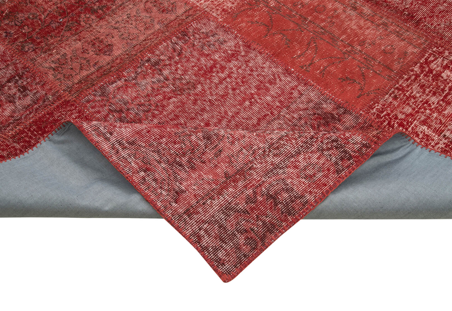 8x12 Red Patchwork Rug- 34859