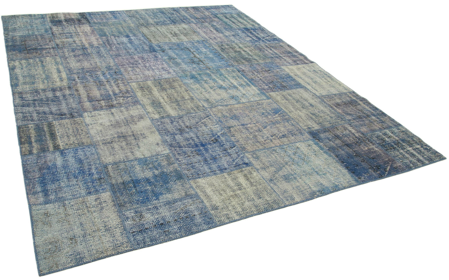 8x10 Blue Patchwork Rug - 34869