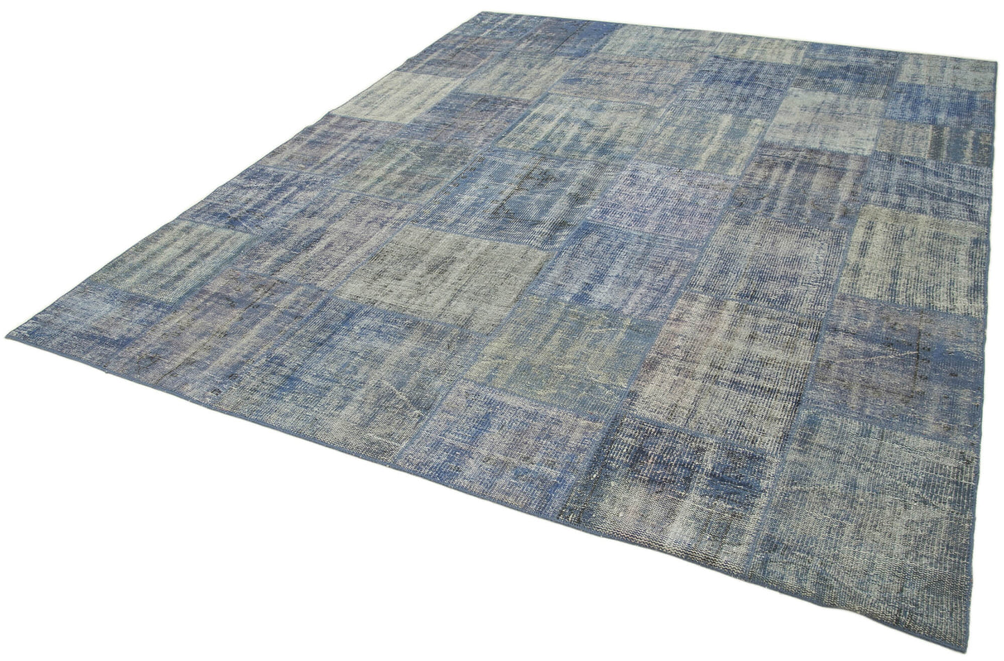 8x10 Blue Patchwork Rug - 34869