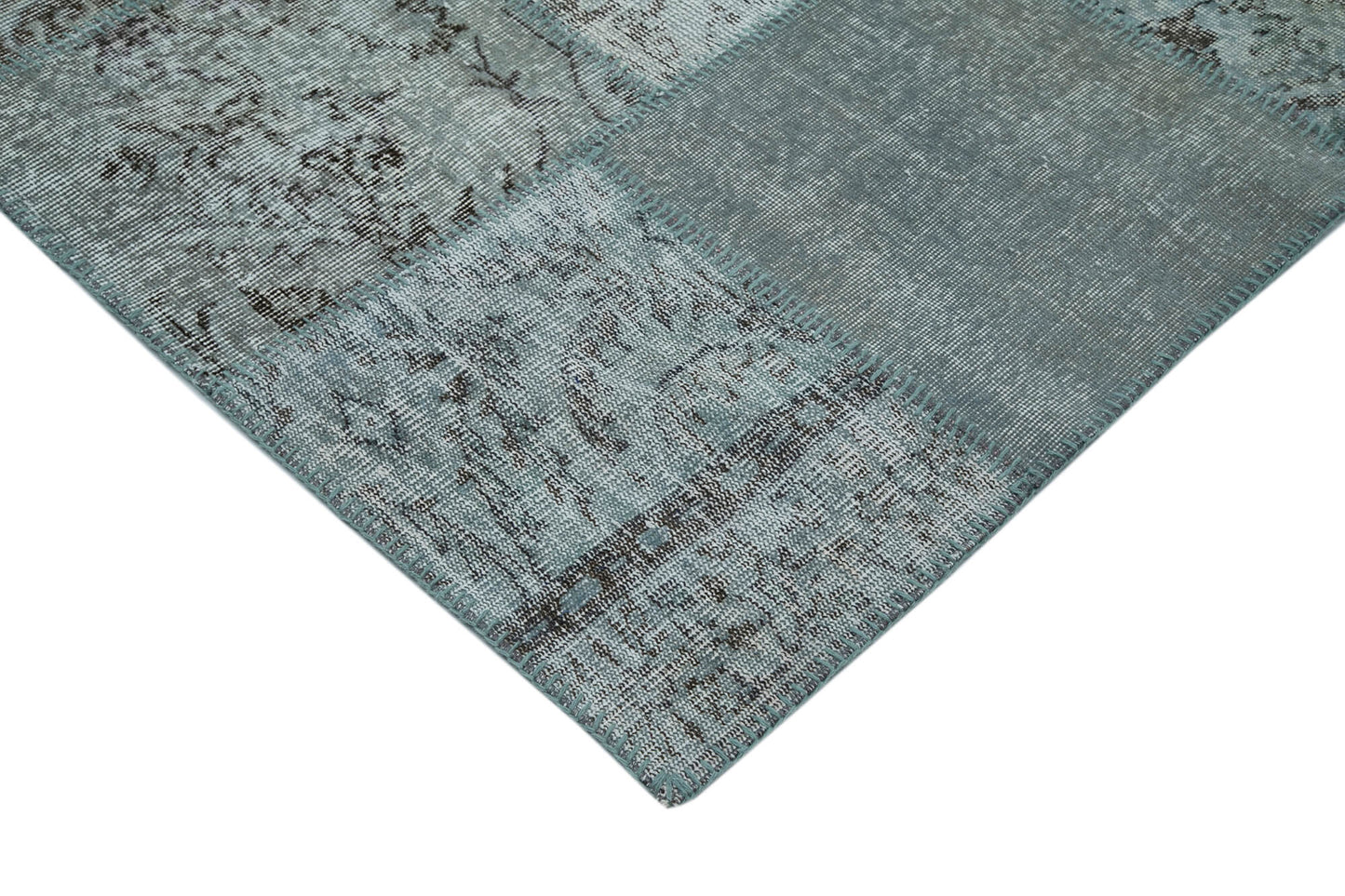 10x13 Blue Patchwork Rug - 34953