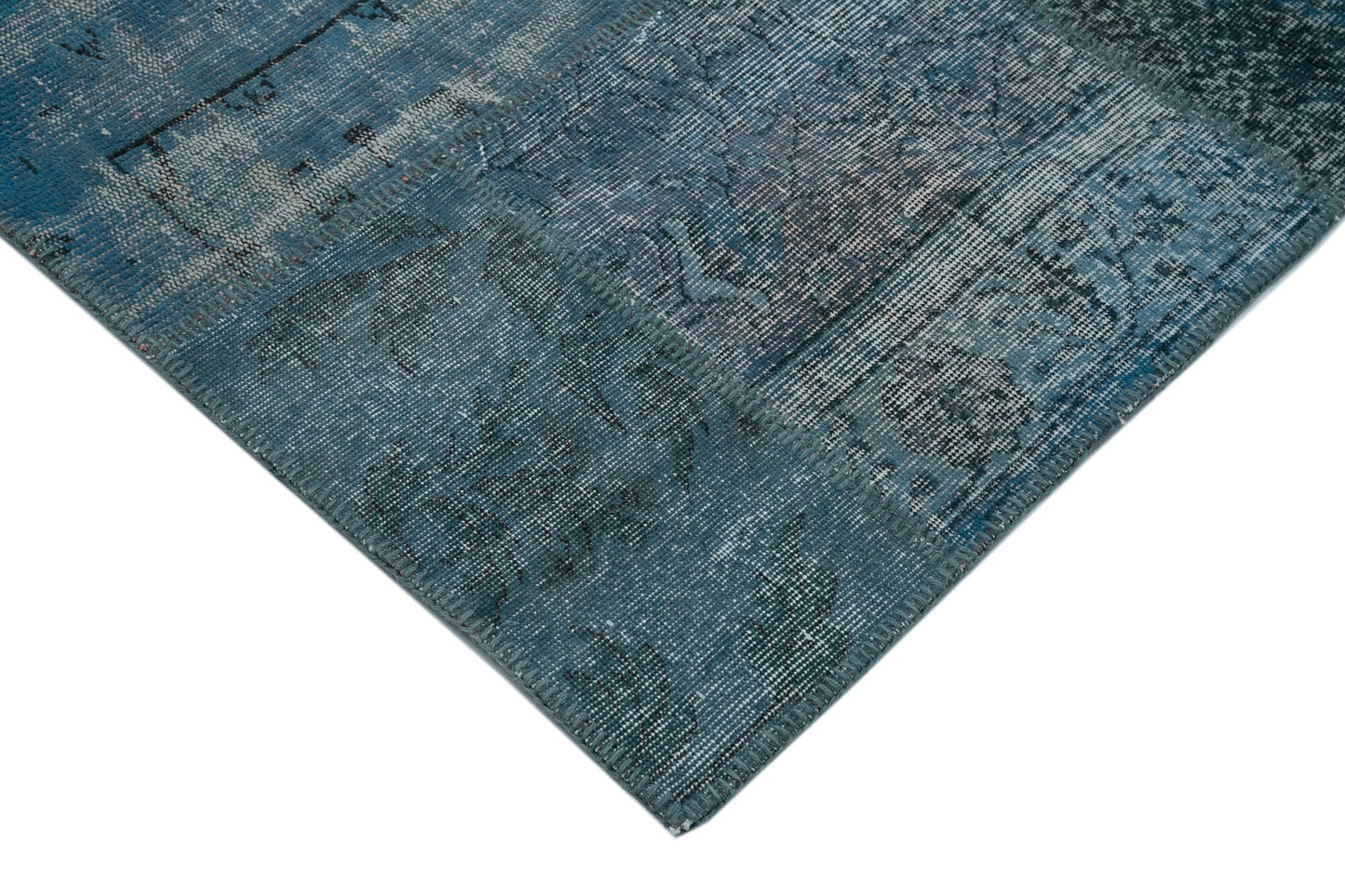 10x14 Blue Patchwork Rug - 34960