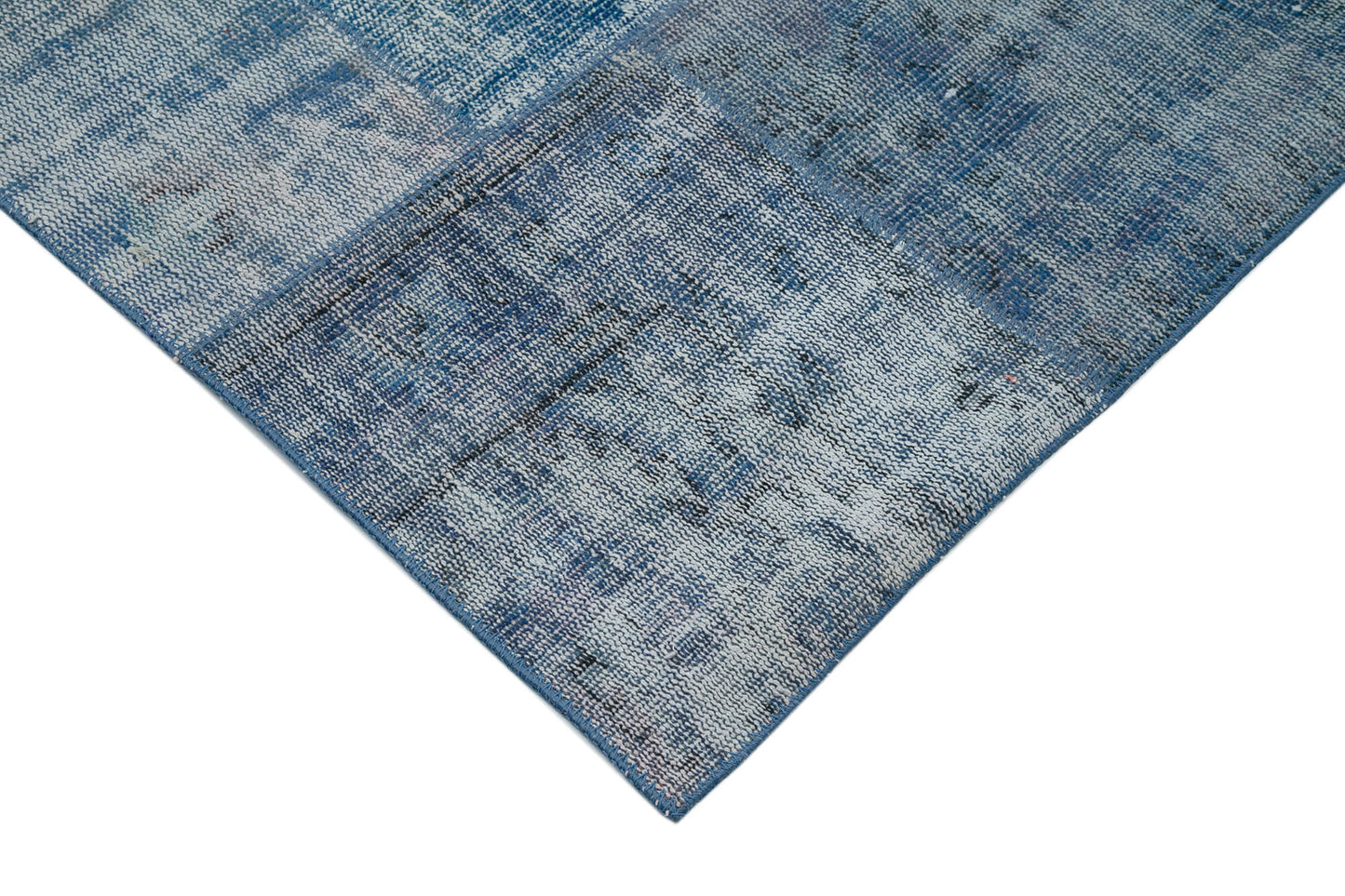 10x13 Blue Patchwork Rug - 34964