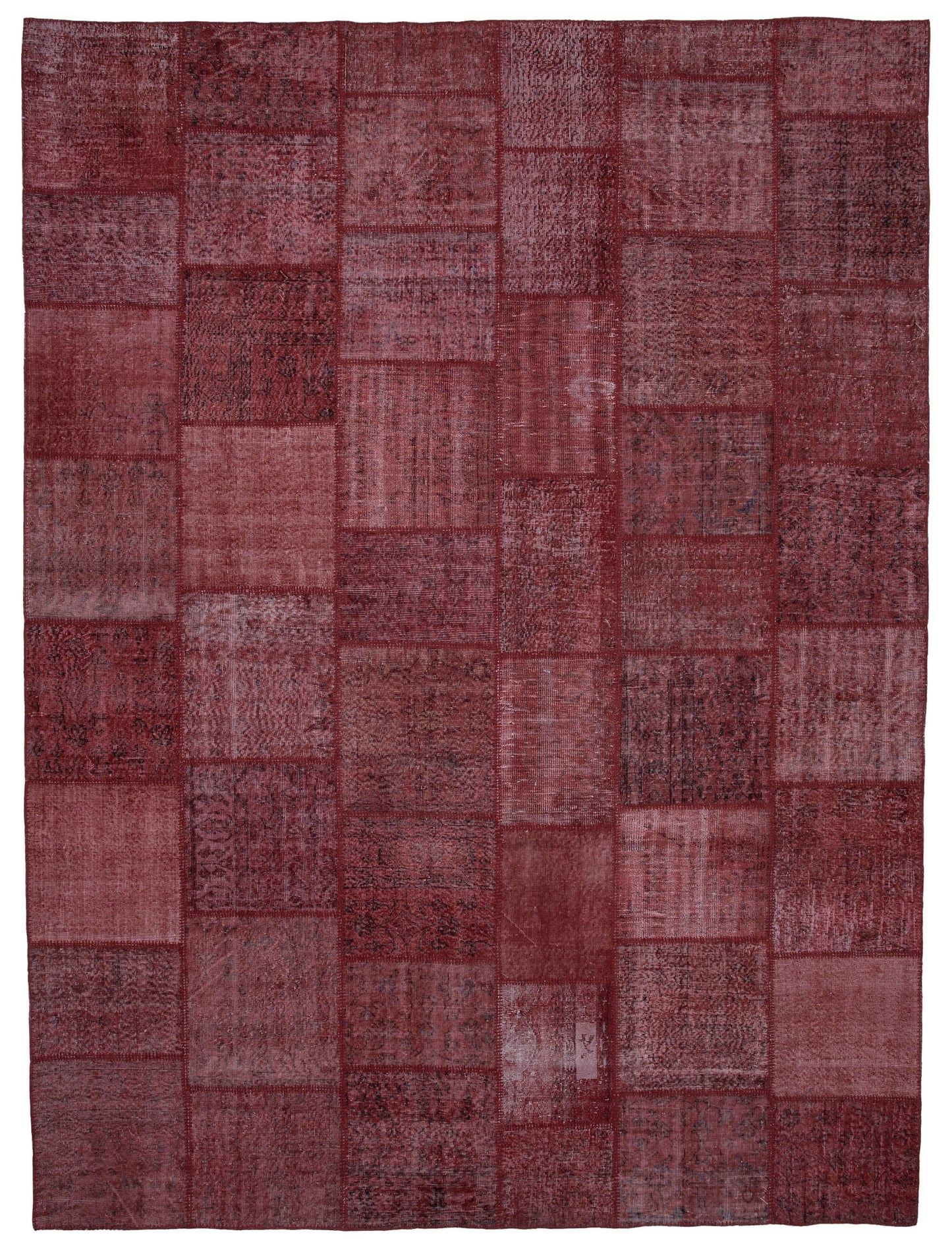 10x13 Red Patchwork Rug - 34966