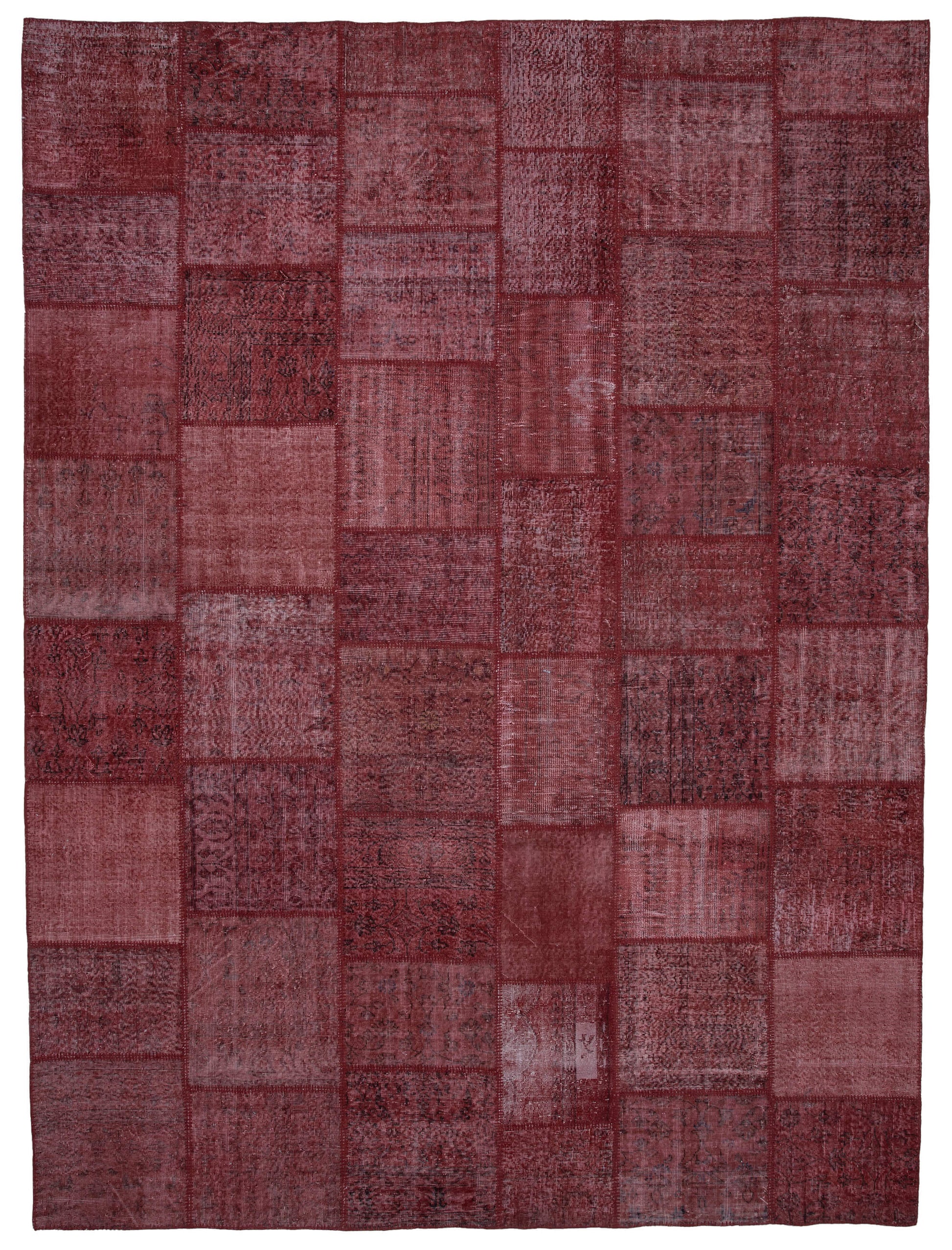 10x13 Red Patchwork Rug - 34966