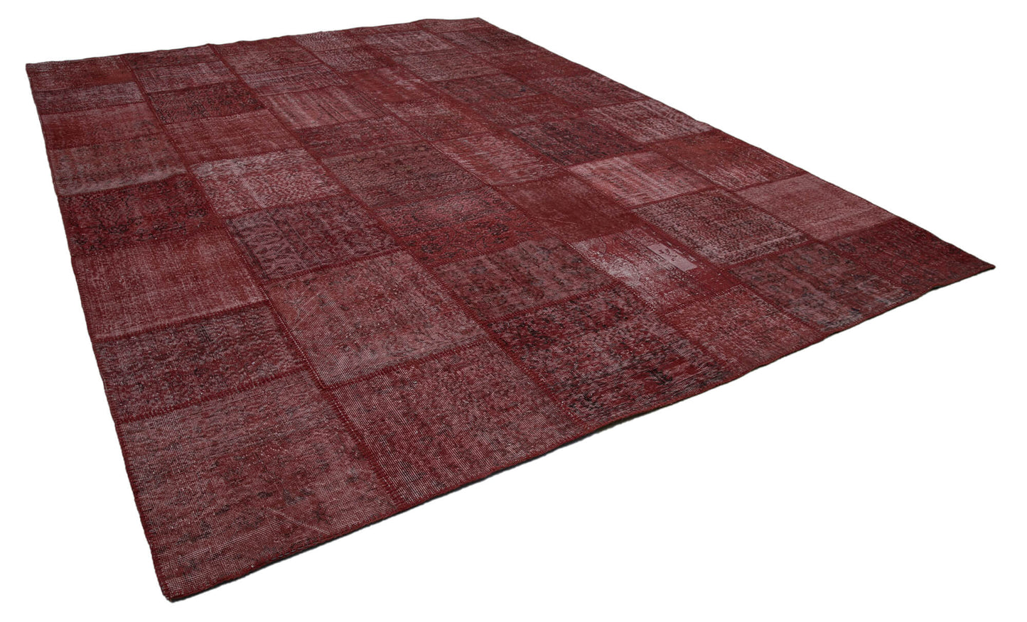 10x13 Red Patchwork Rug - 34966