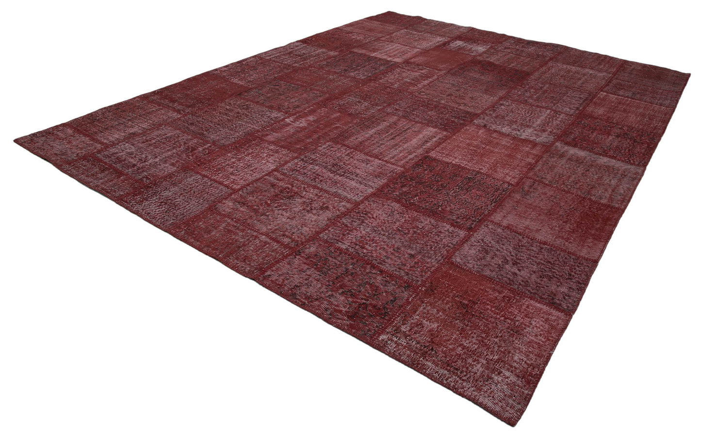 10x13 Red Patchwork Rug - 34966