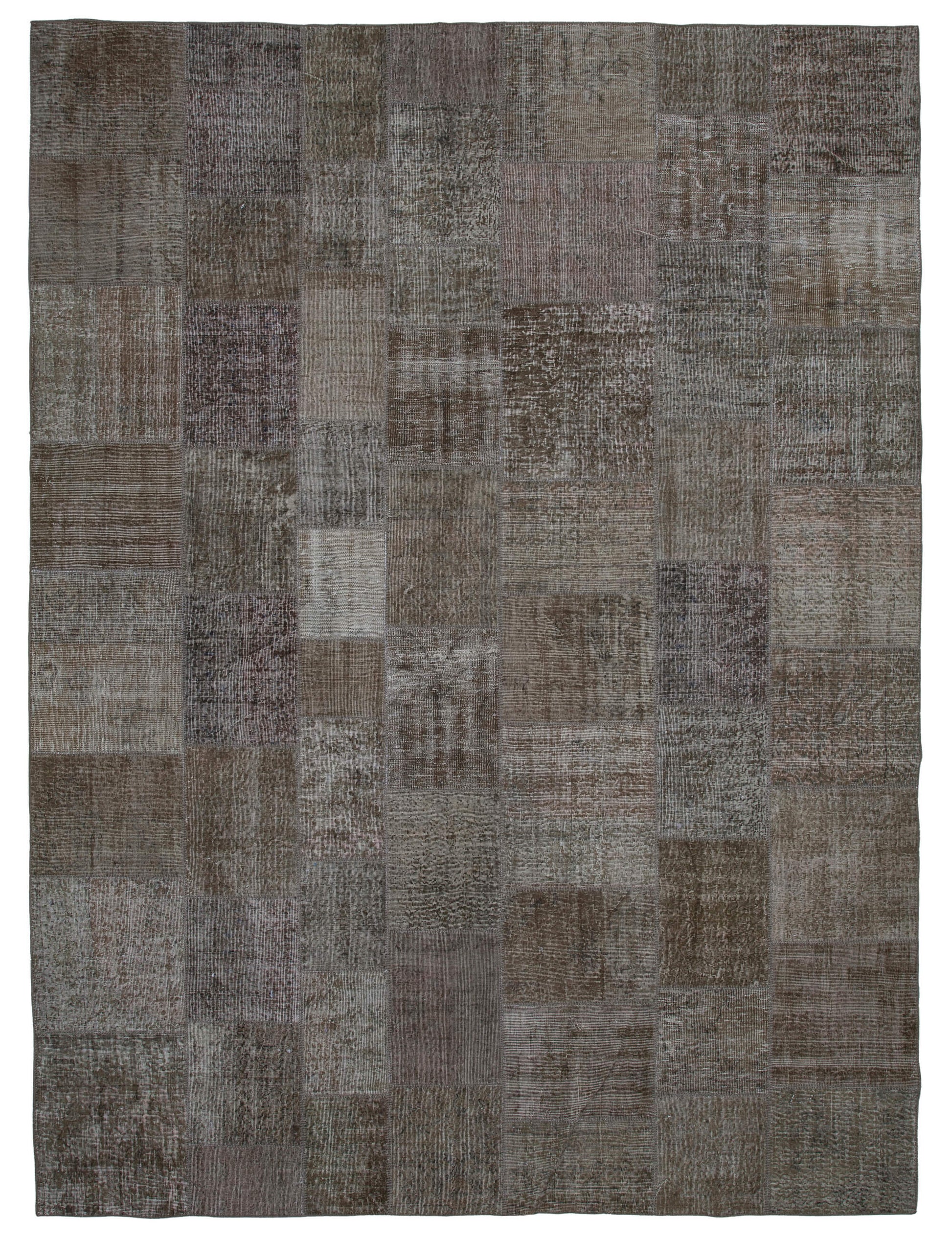 10x13 Brown Patchwork Rug - 34968