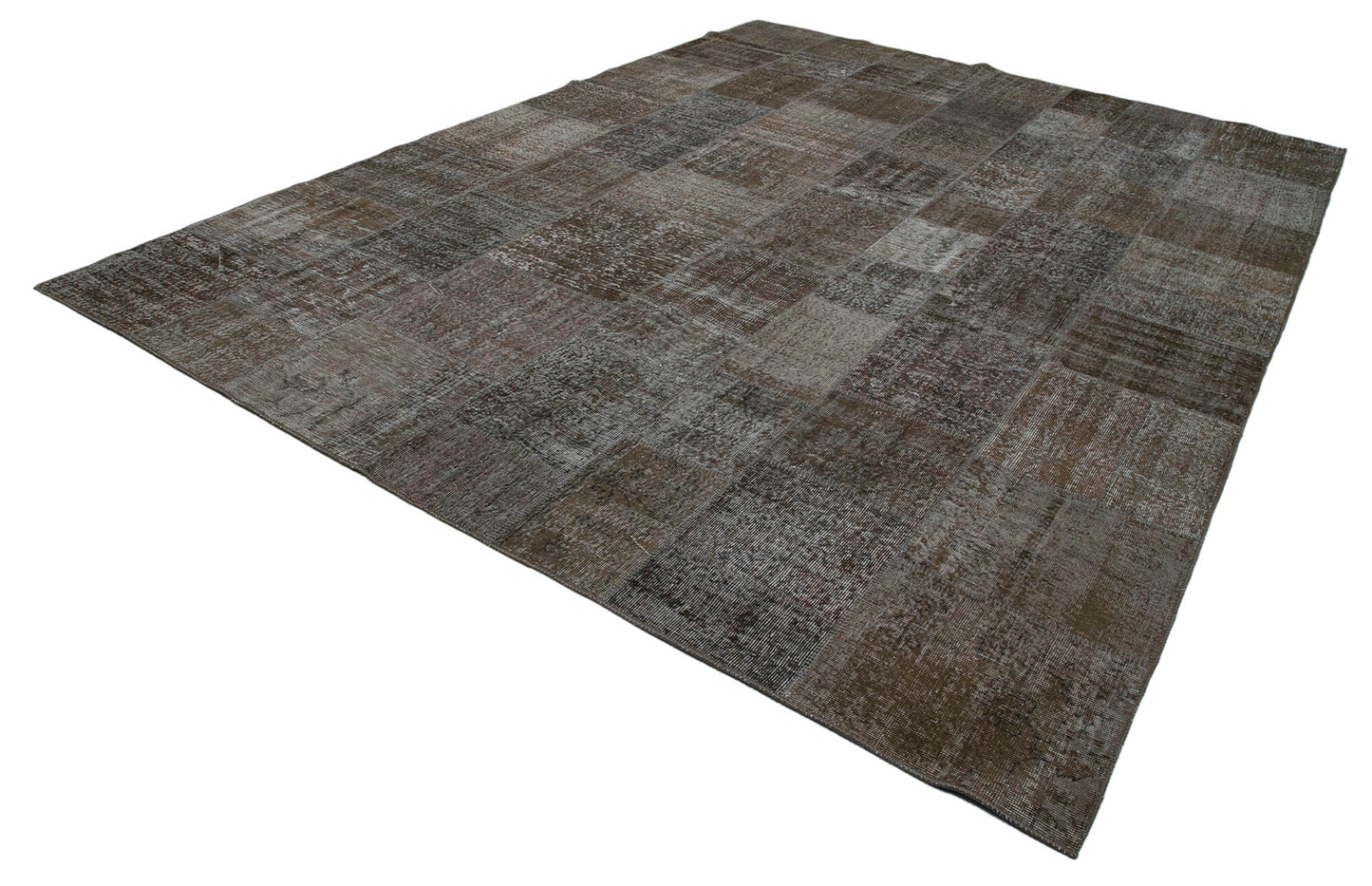 10x13 Brown Patchwork Rug - 34968