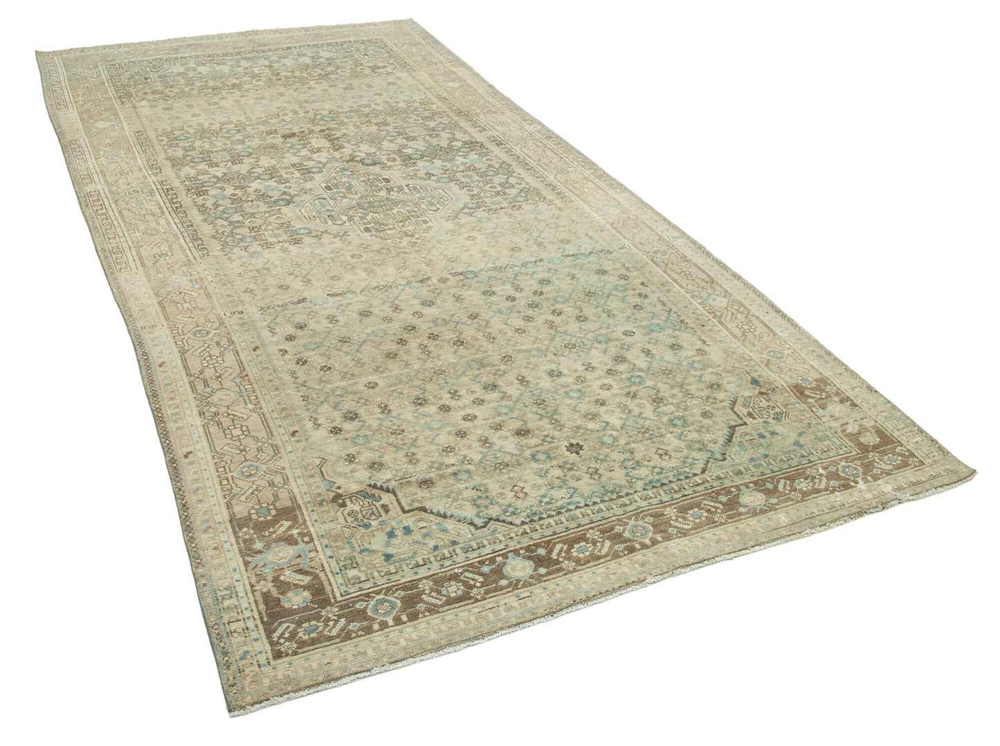 5x10 Beige Vintage Large Area Rug - 35108