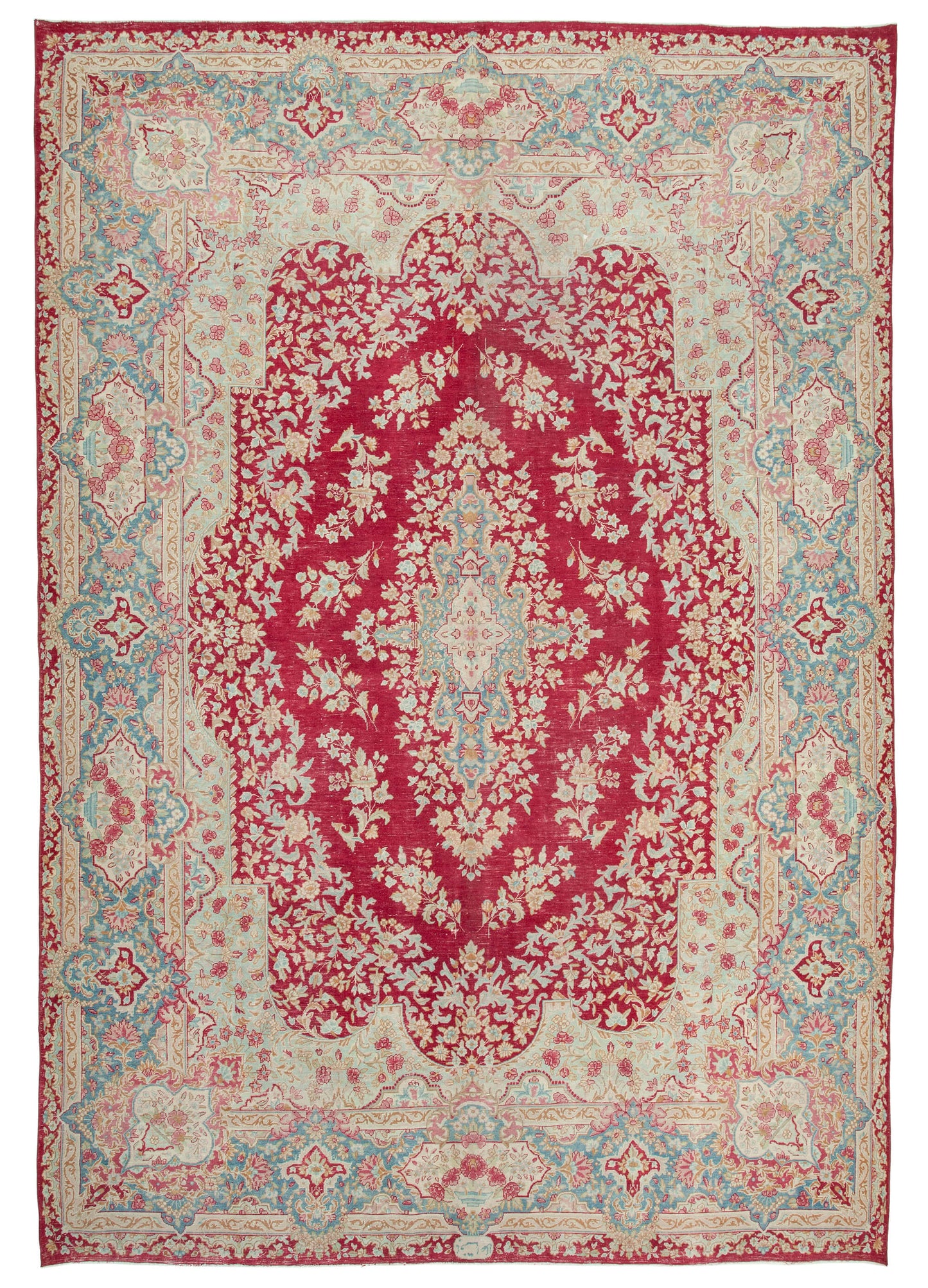 10x14 Beige Vintage Large Area Rug - 35120