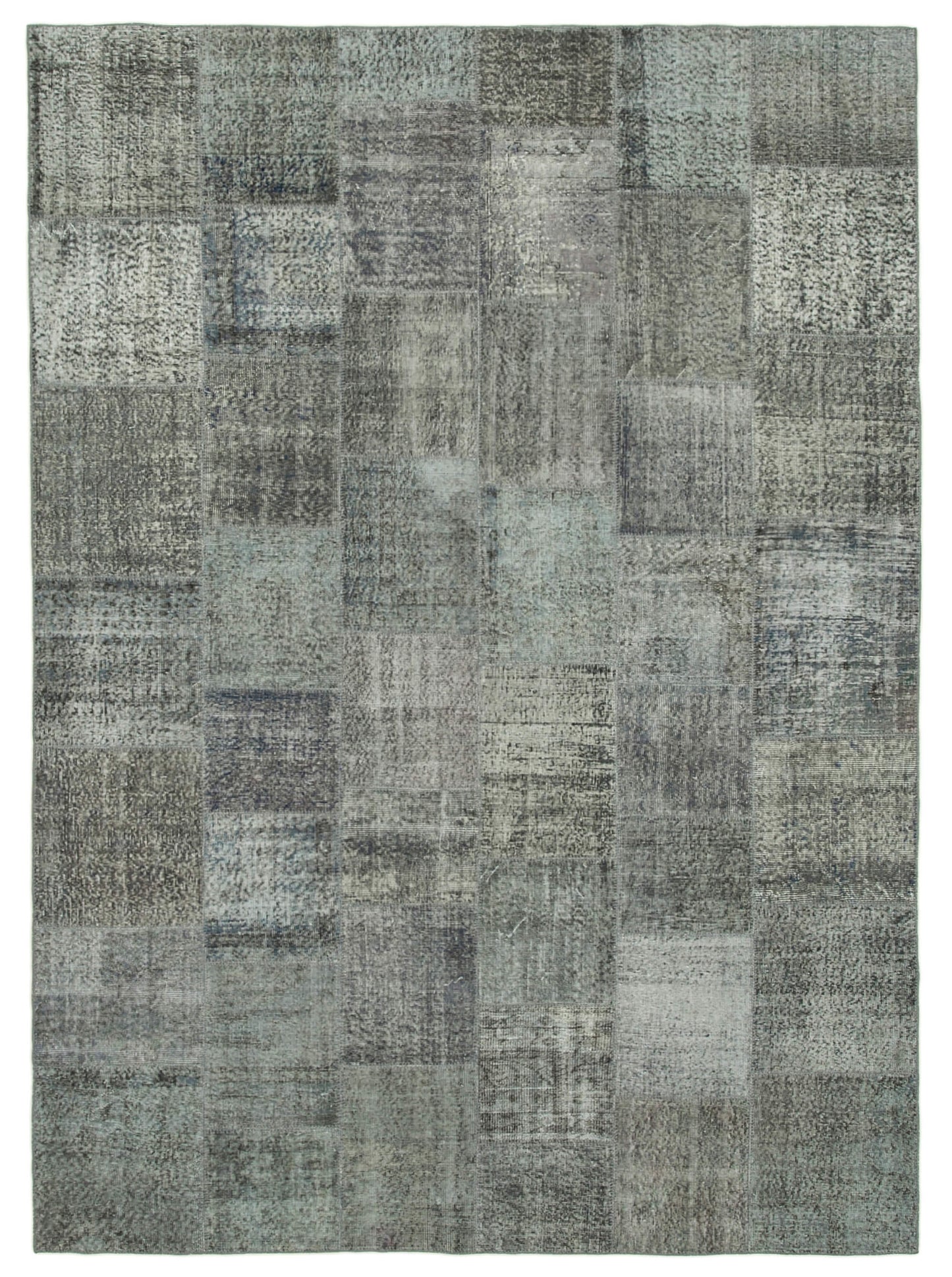 8x11 Grey Patchwork Rug- 35190