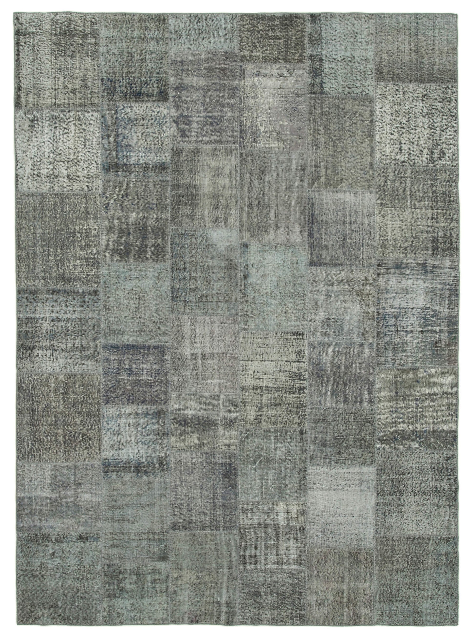 8x11 Grey Patchwork Rug- 35190