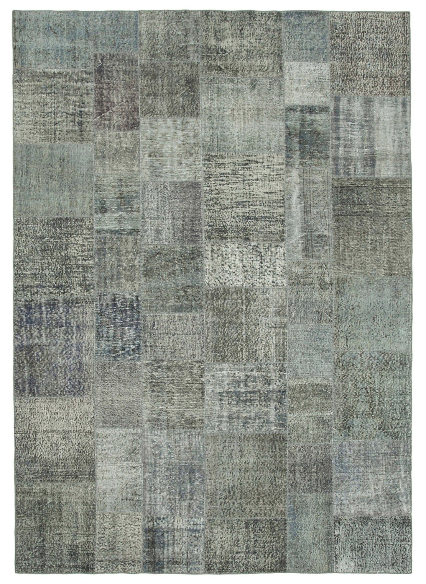 8x11 Grey Patchwork Rug- 35193