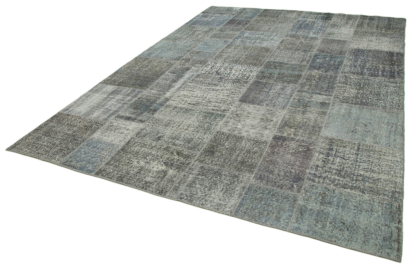 8x11 Grey Patchwork Rug- 35193