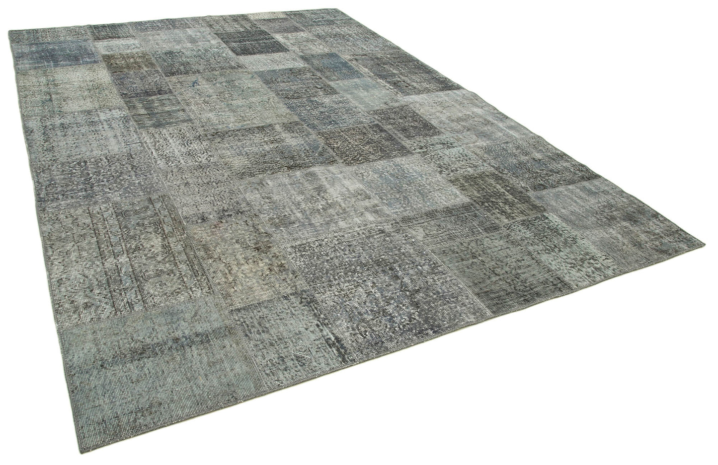 8x11 Grey Patchwork Rug- 35194