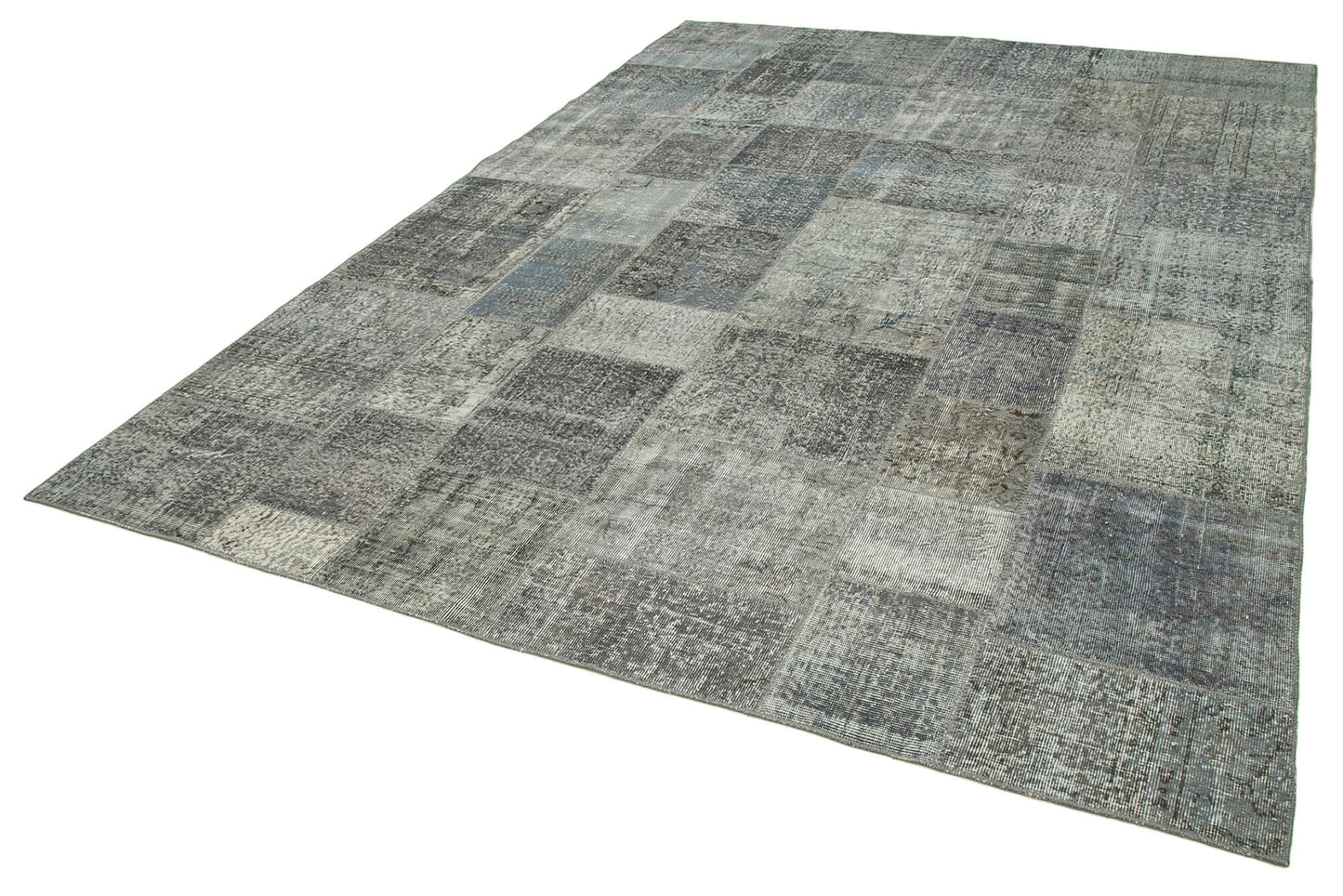 8x11 Grey Patchwork Rug- 35194