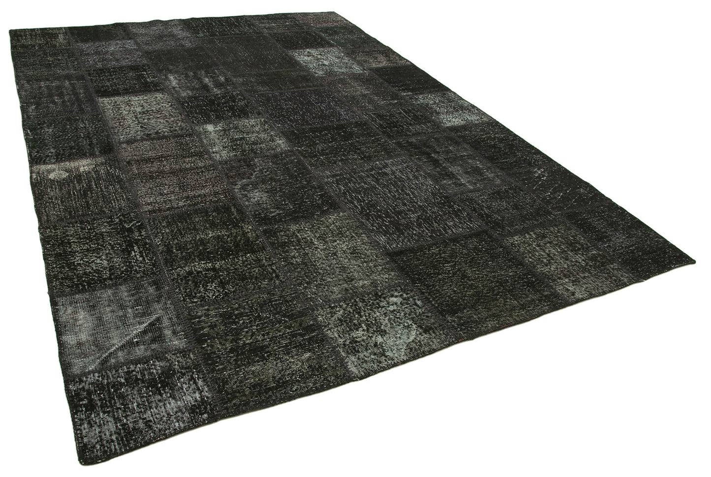 8x12 Black Patchwork Rug- 35196