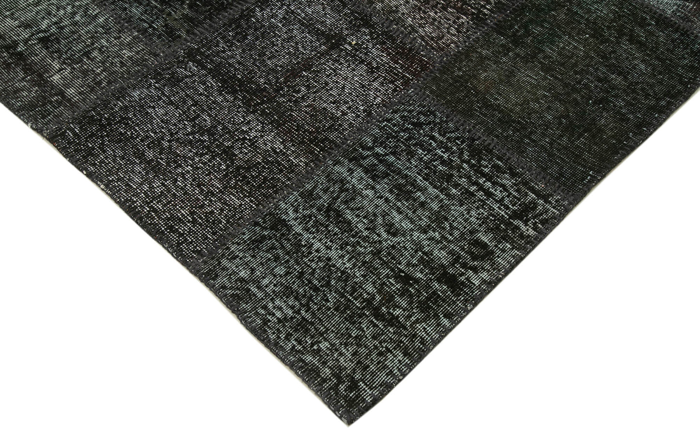 8x12 Black Patchwork Rug- 35197