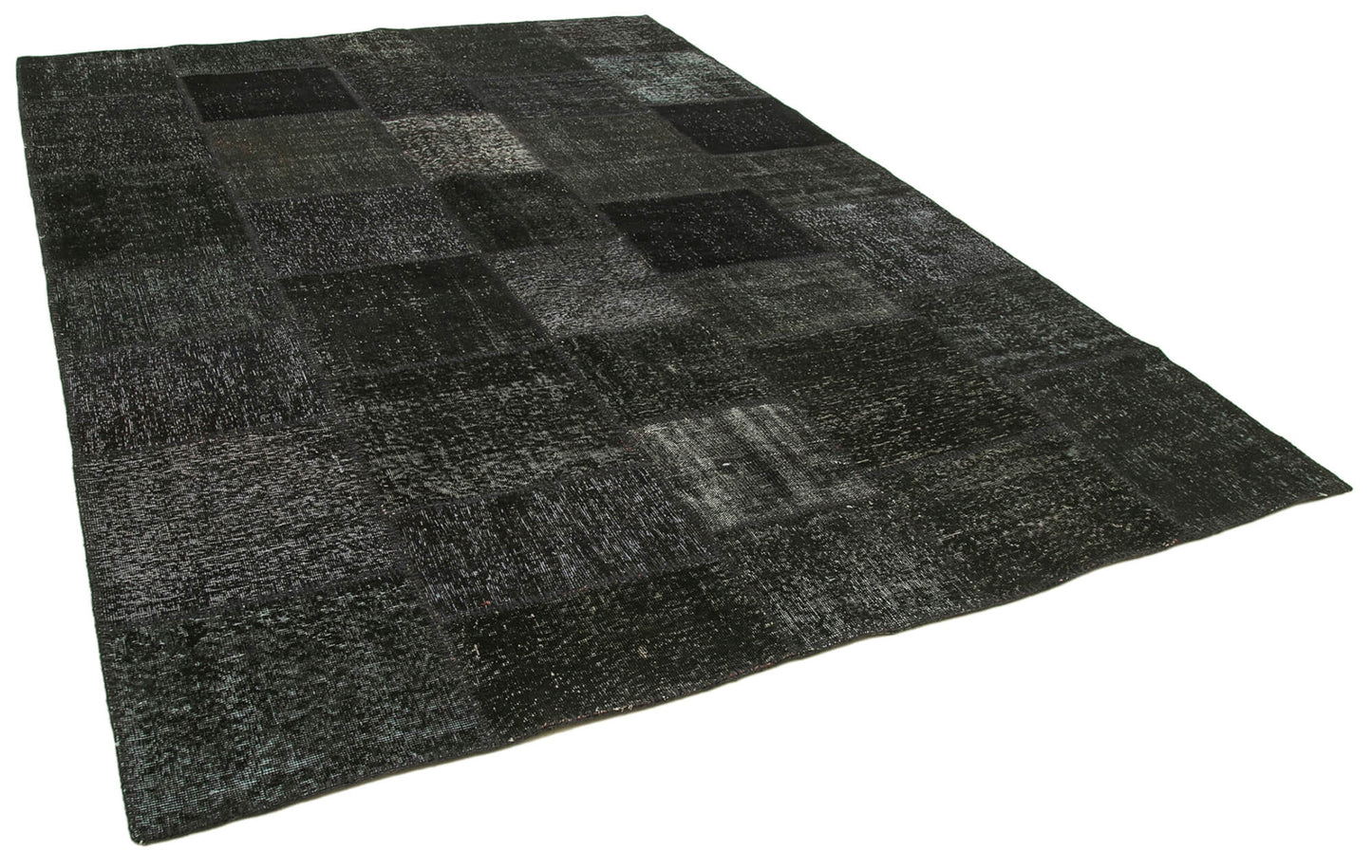 8x12 Black Patchwork Rug- 35199