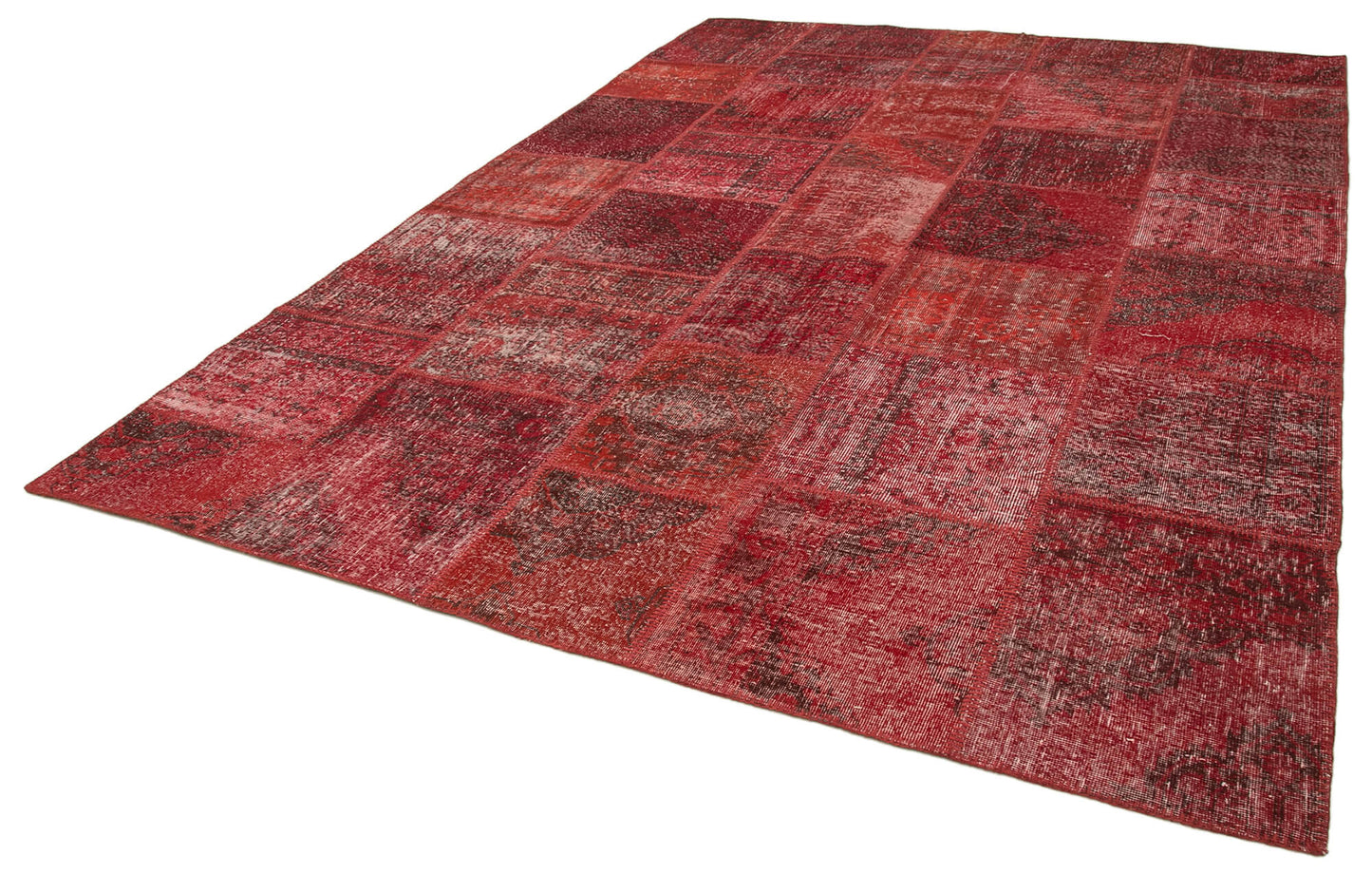 8x12 Red Patchwork Rug- 35209