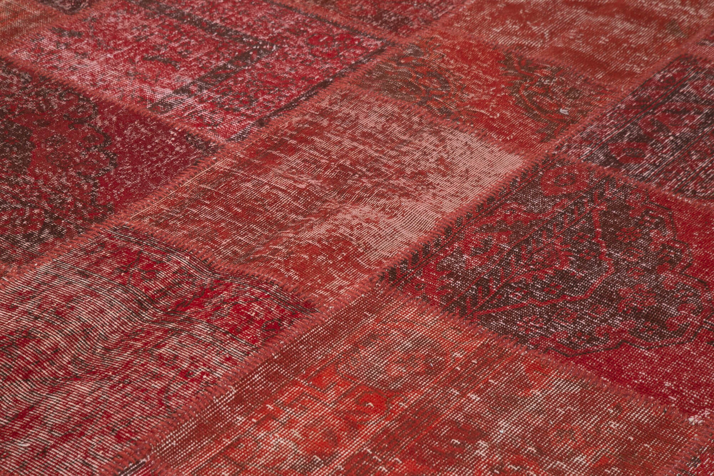 8x12 Red Patchwork Rug- 35209