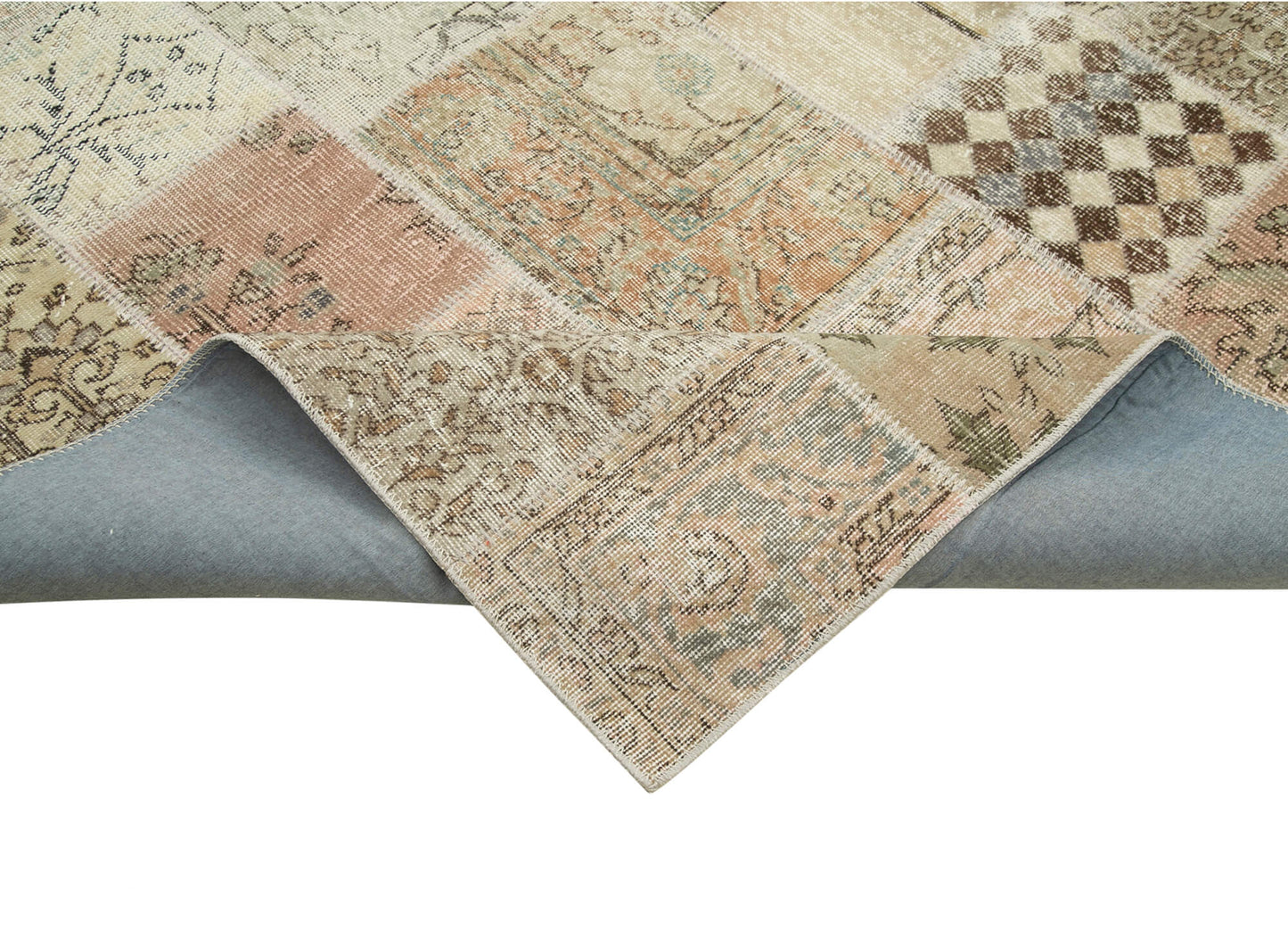 8x11 Beige Patchwork Rug- 35227