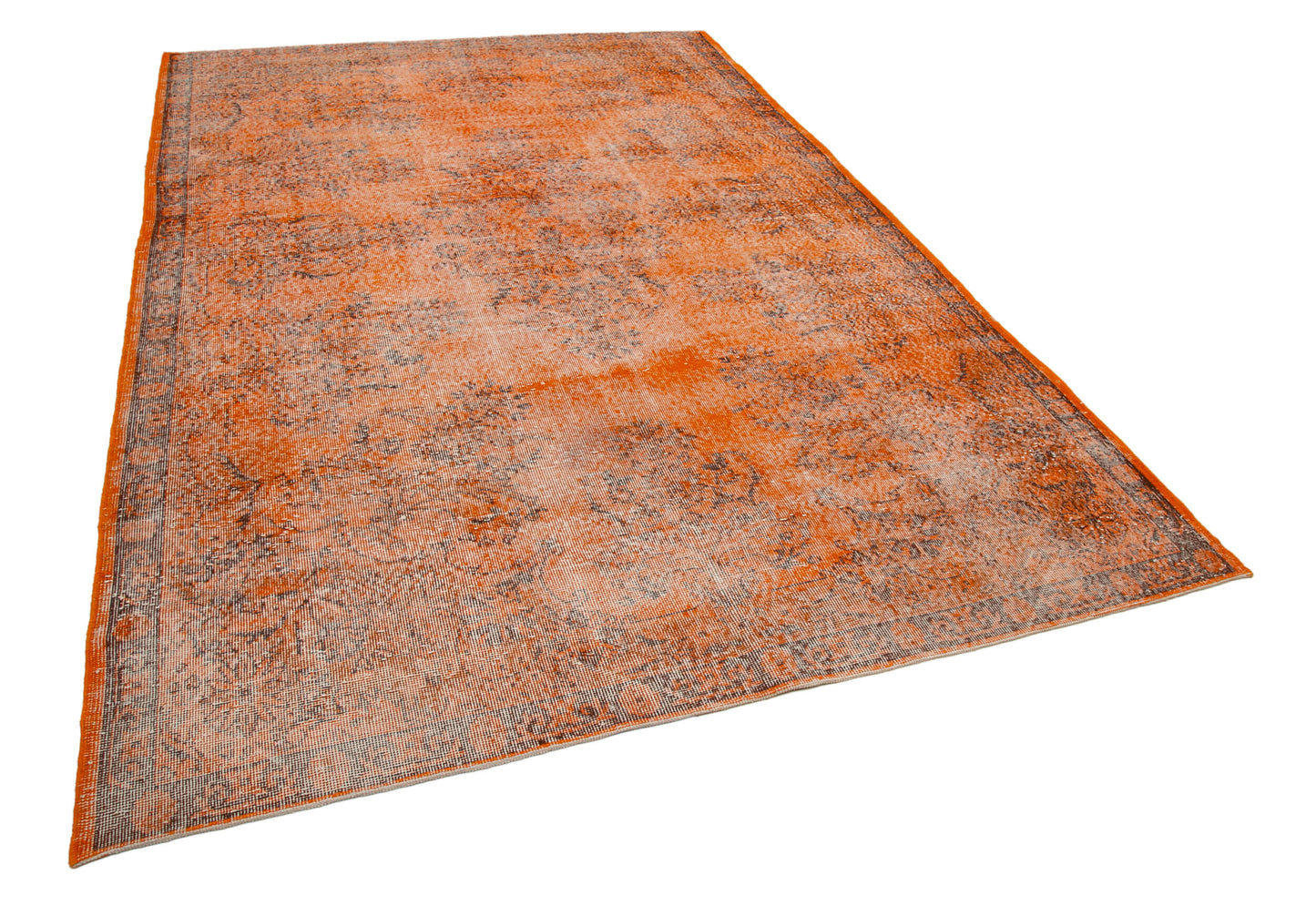 7x11 Orange Overdyed Rug - 35251