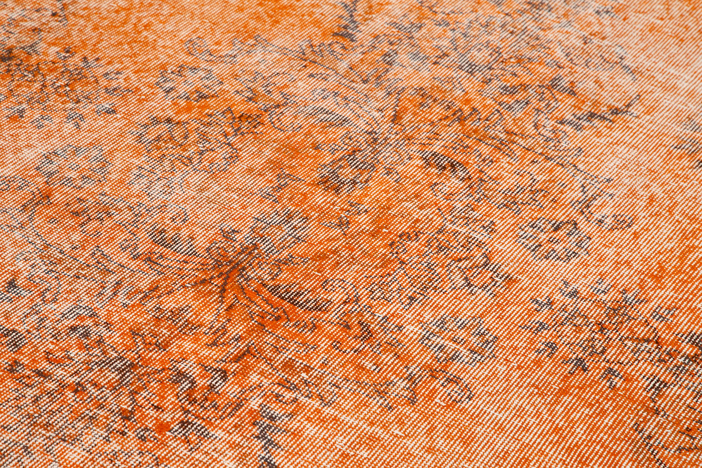 7x11 Orange Overdyed Rug - 35251