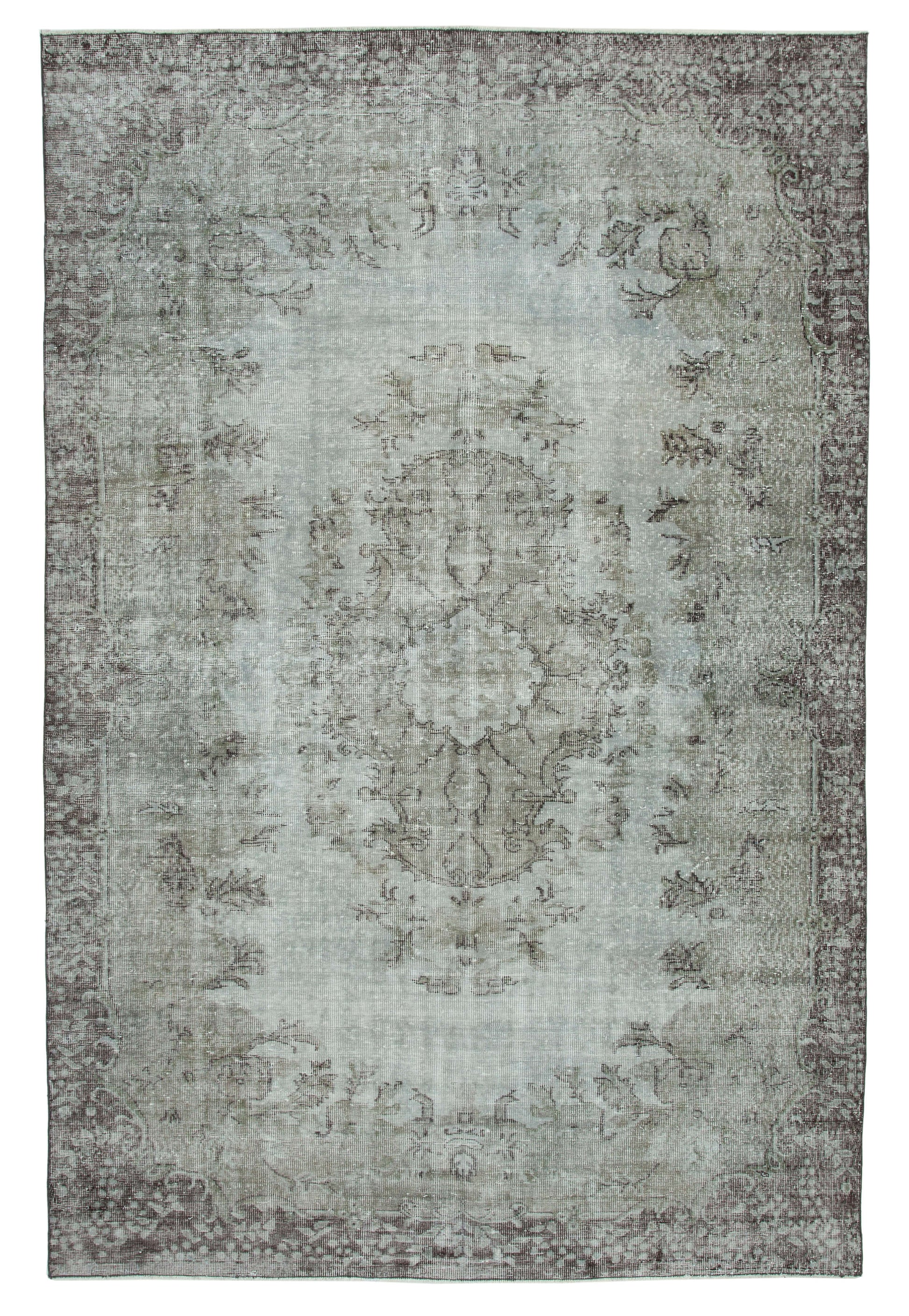 7x10 Grey Overdyed Rug - 35256