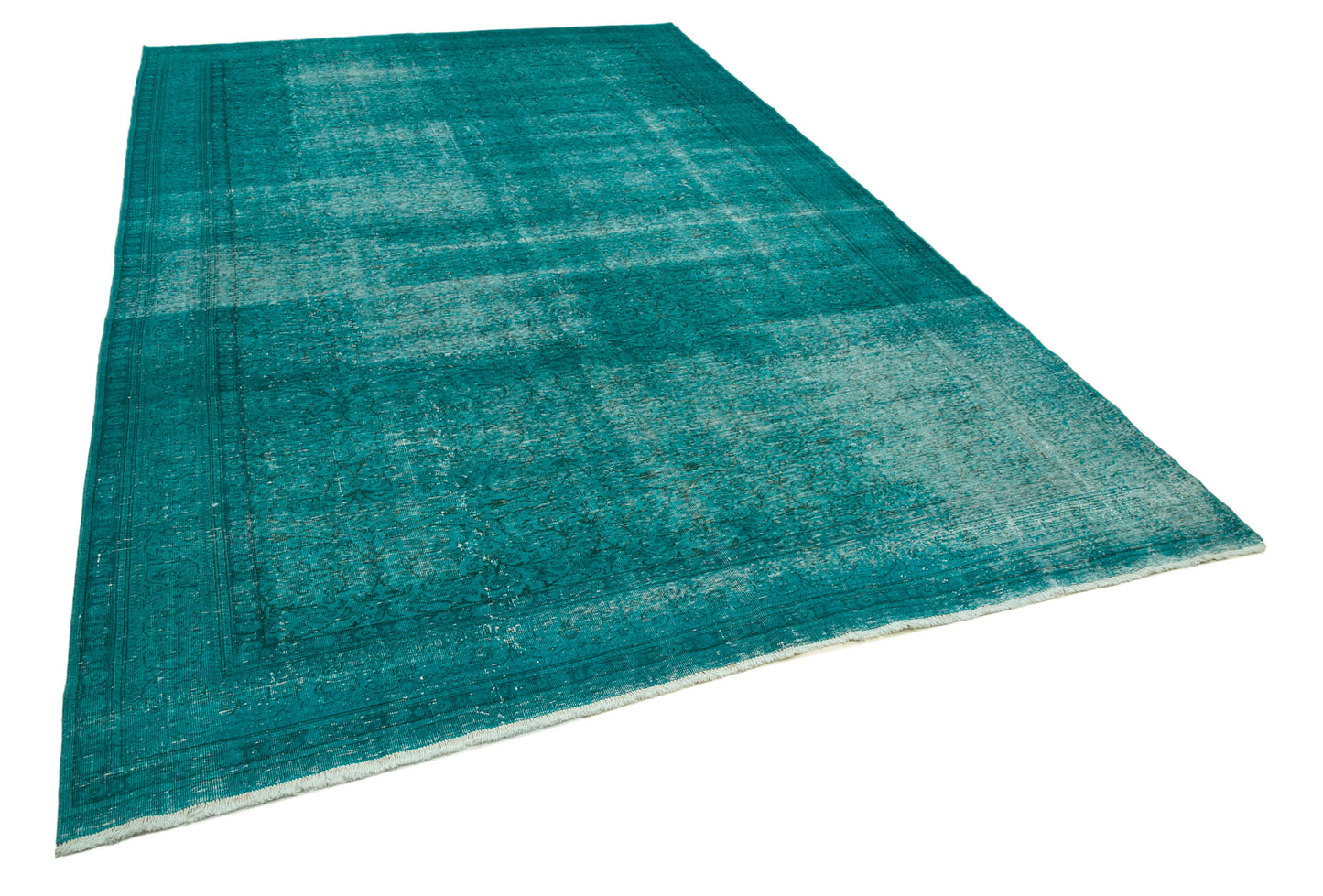 7x11 Turquoise Overdyed Rug - 35262