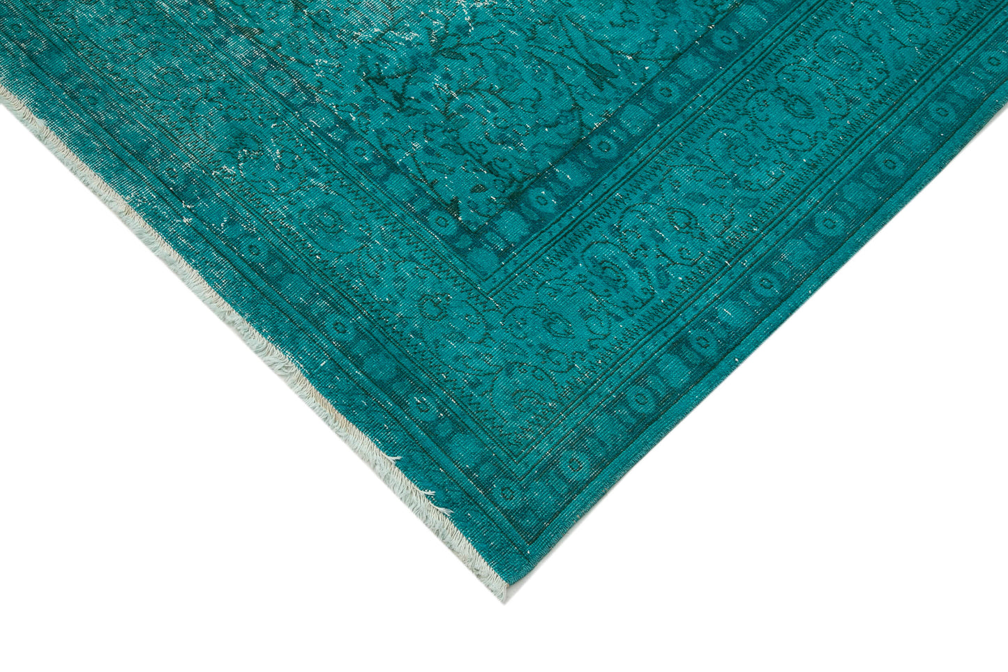 7x11 Turquoise Overdyed Rug - 35262