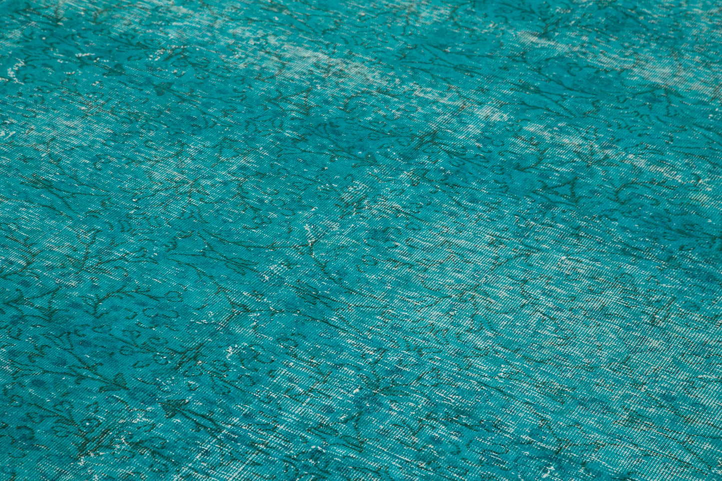 7x11 Turquoise Overdyed Rug - 35262