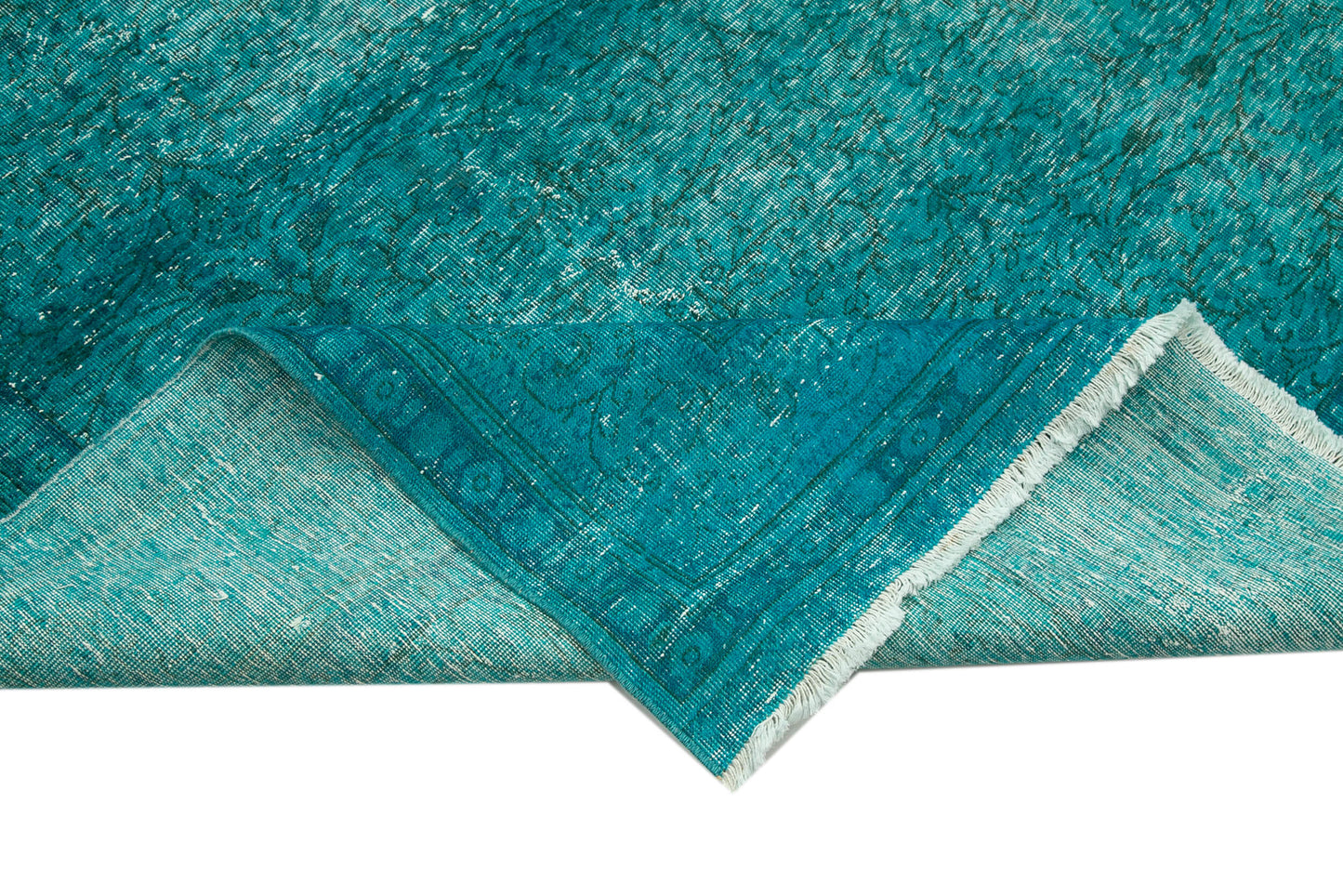 7x11 Turquoise Overdyed Rug - 35262