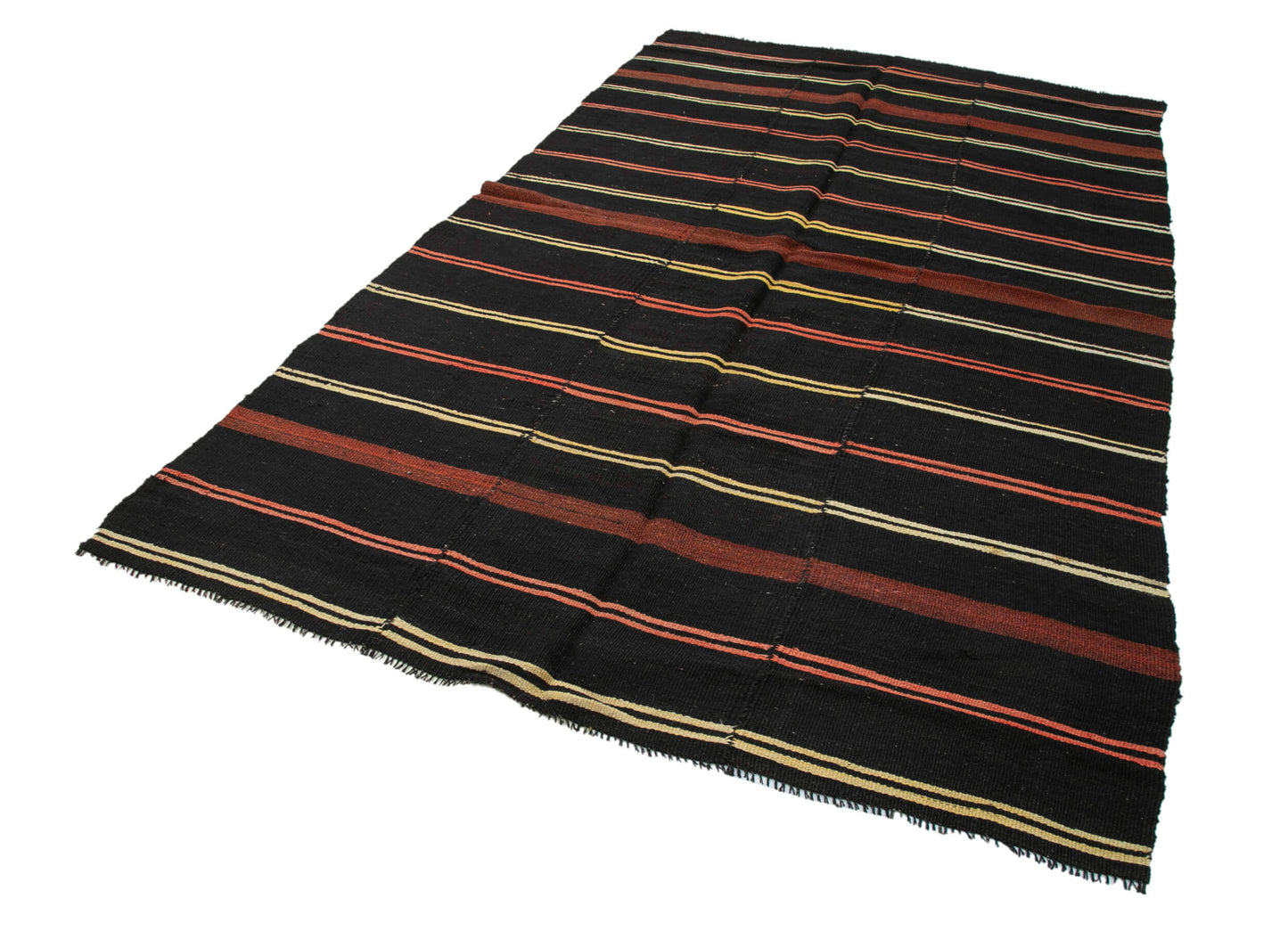 6x10 Brown Vintage Turkish Kilim Rug - 35317