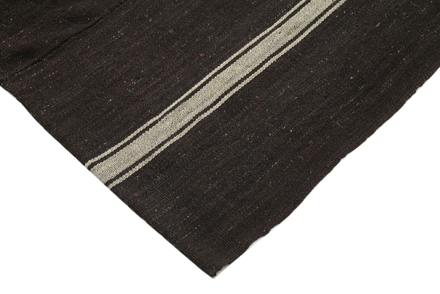 7x9 Brown Vintage Turkish Kilim Rug - 35384