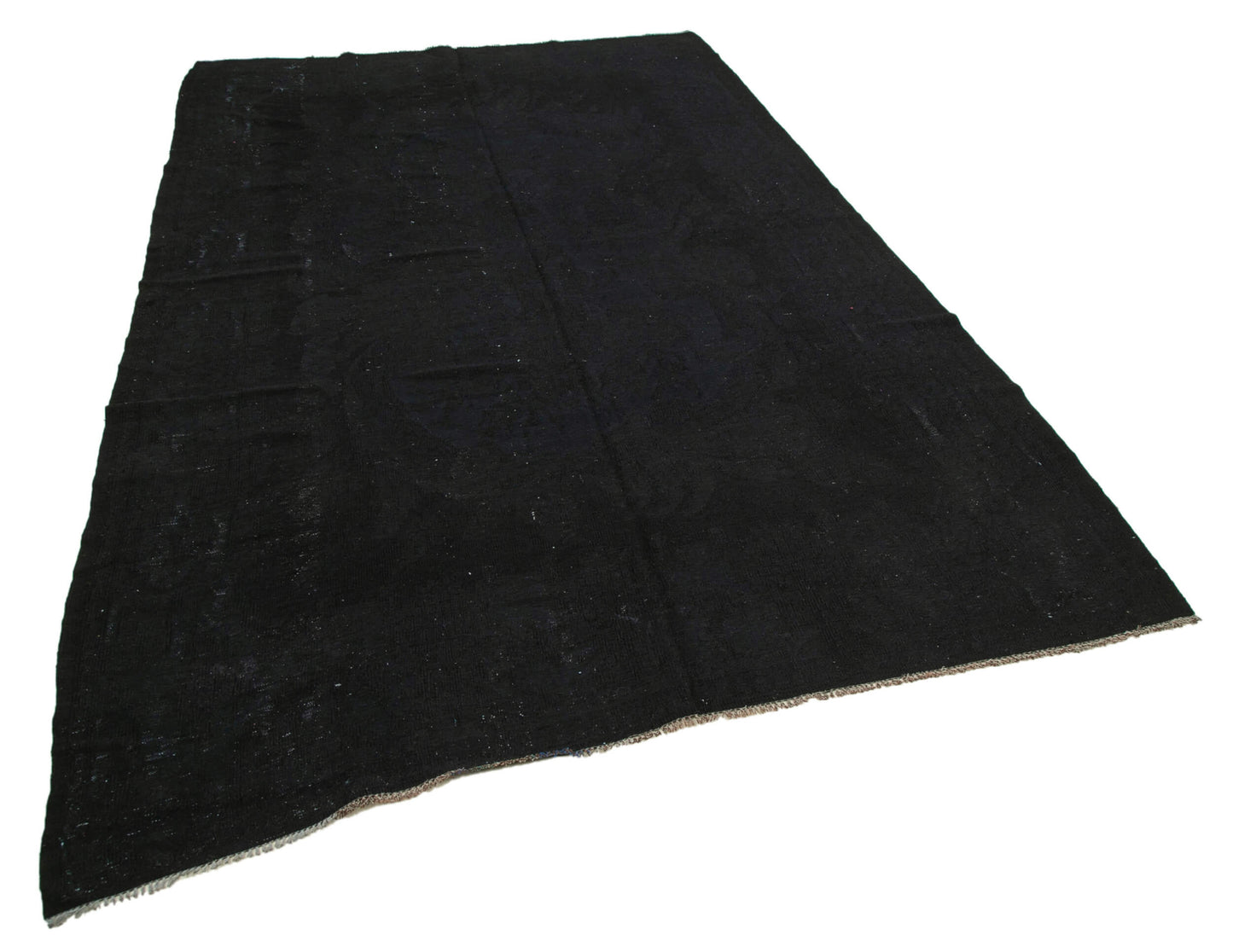 6x10 Black Vintage Turkish Kilim Rug - 35560