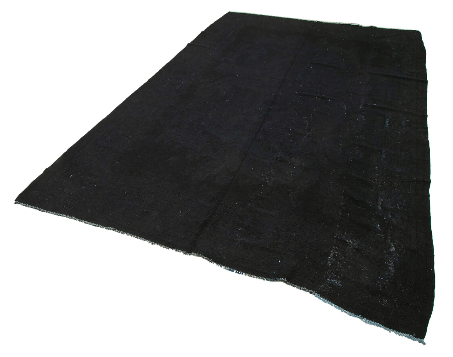 6x10 Black Vintage Turkish Kilim Rug - 35560