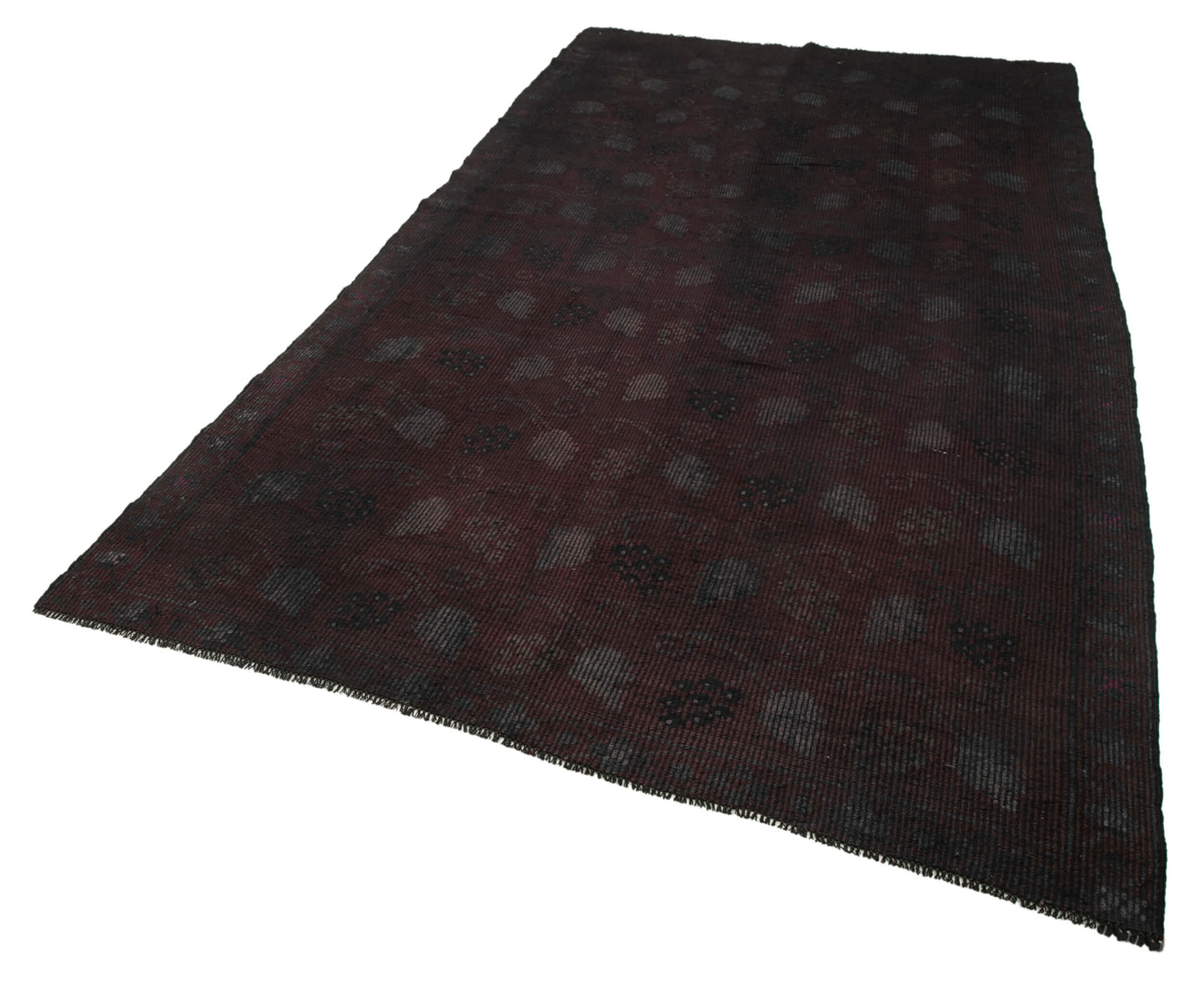 6x11 Brown Vintage Turkish Kilim Rug - 35582