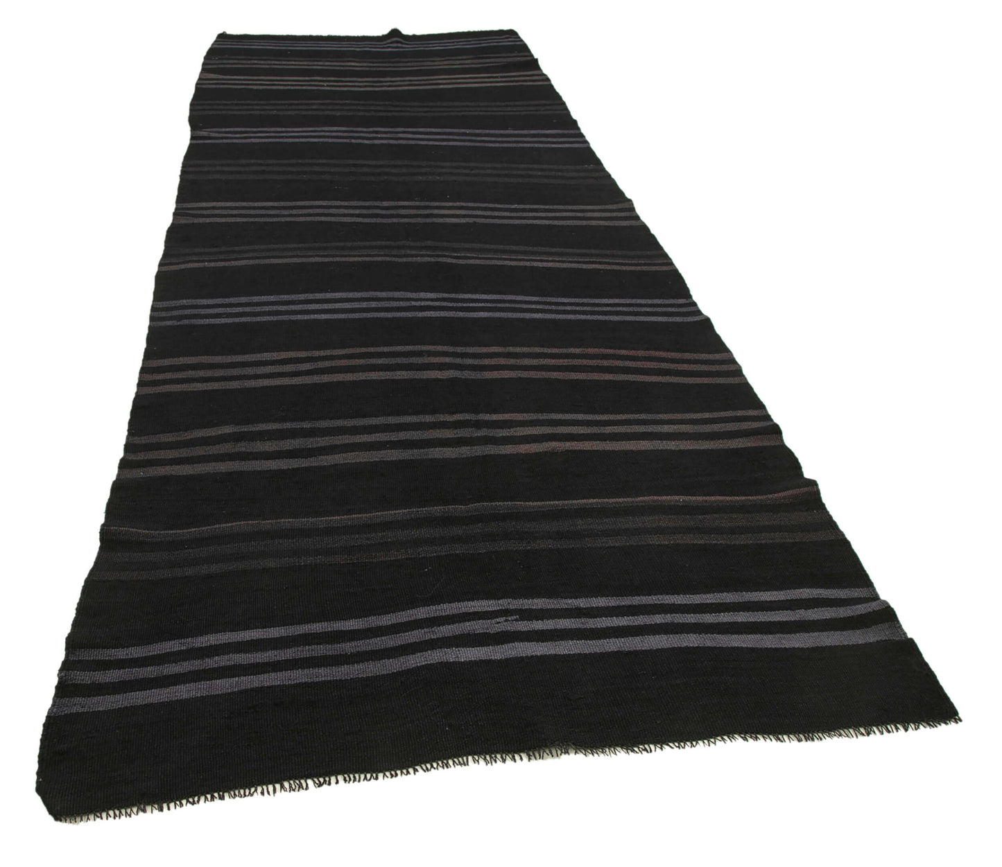 5x12 Black Vintage Turkish Kilim Rug - 35585